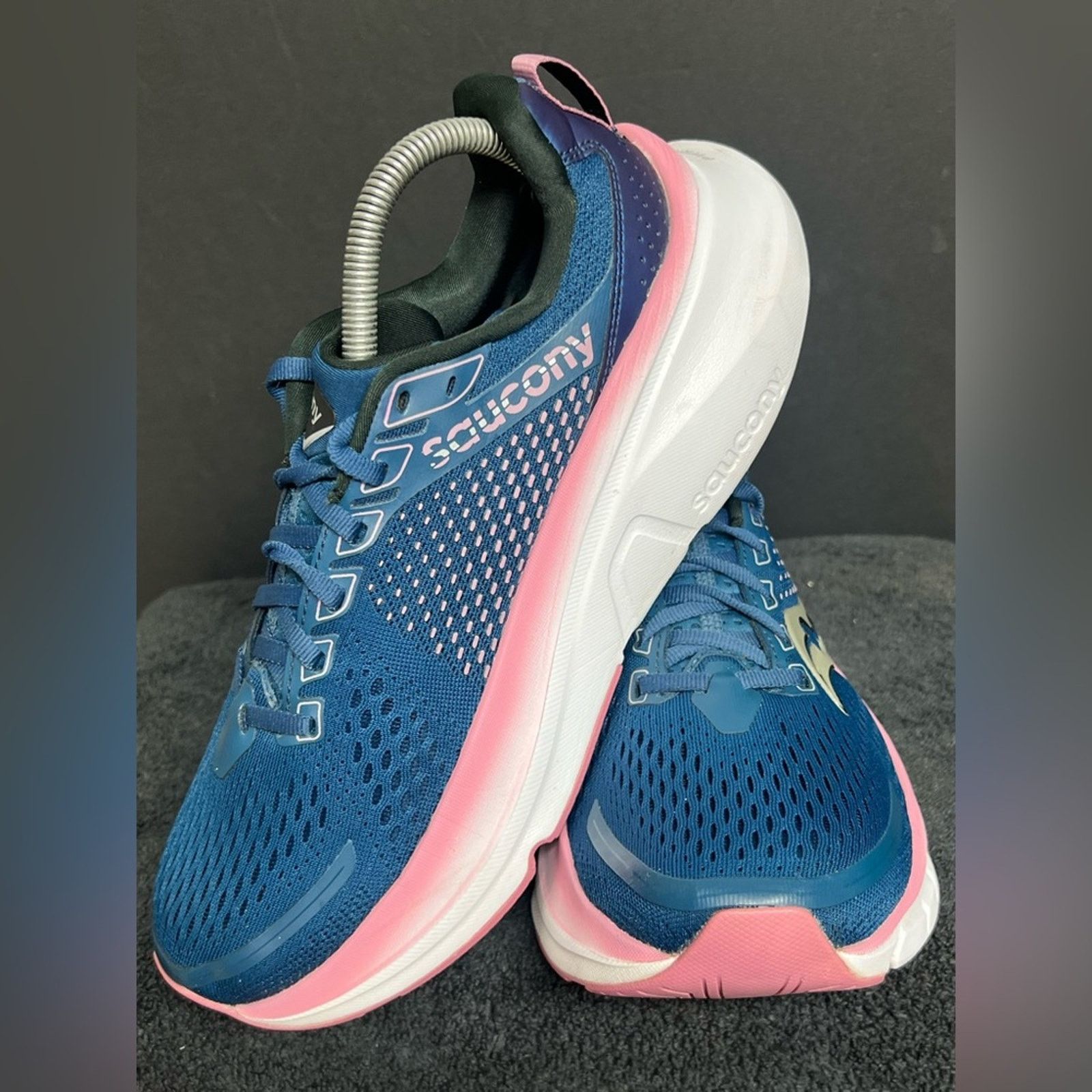 Saucony Saucony Guide 17 Shoes Navy Orchid Road Jogging Stability Size US 9 / IT 39 - 4 Thumbnail