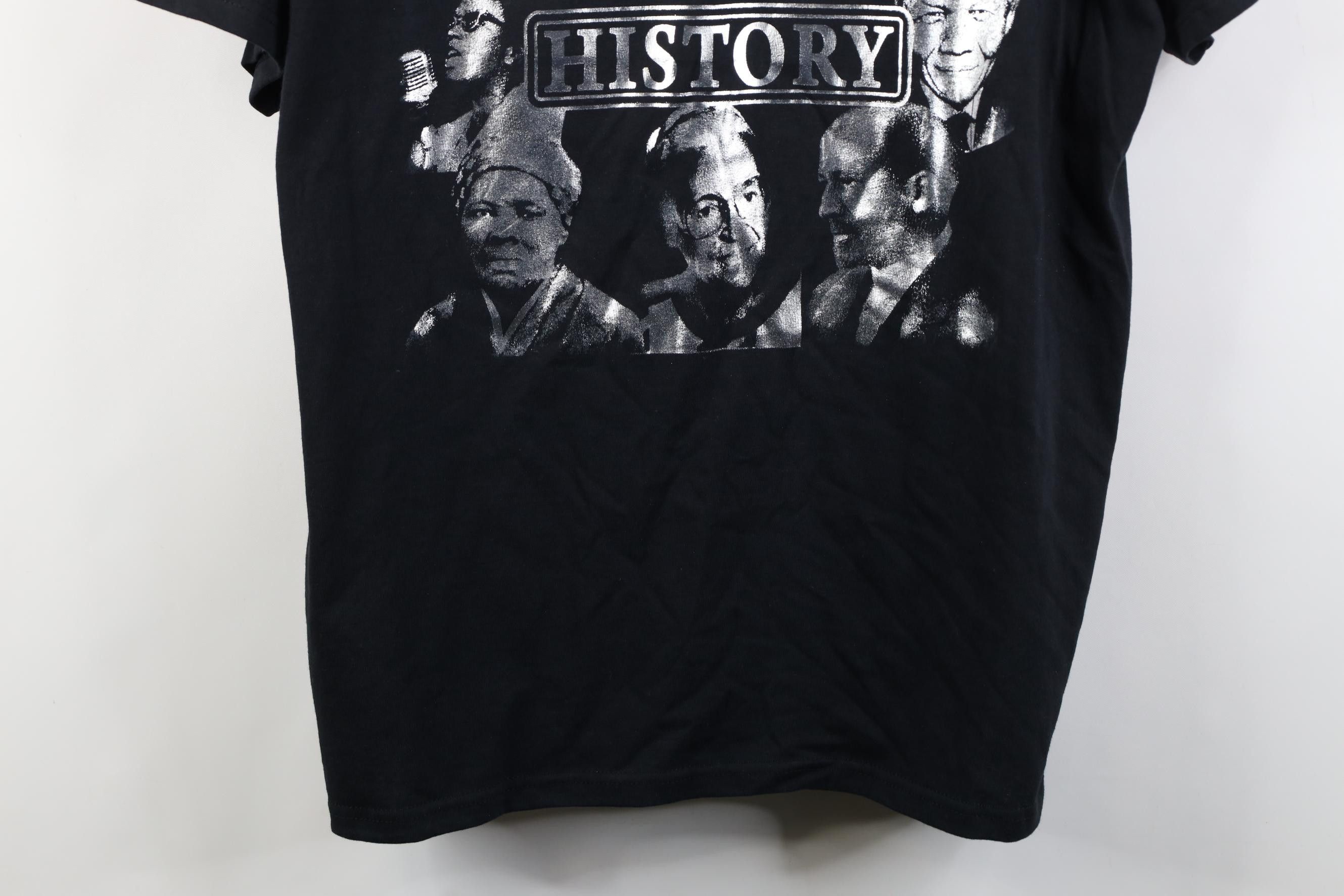 Vintage Deadstock Vintage Y2K Obama MLK Jr Malcolm X Mandela T-Shirt Size US XXL / EU 58 / 5 - 3 Thumbnail