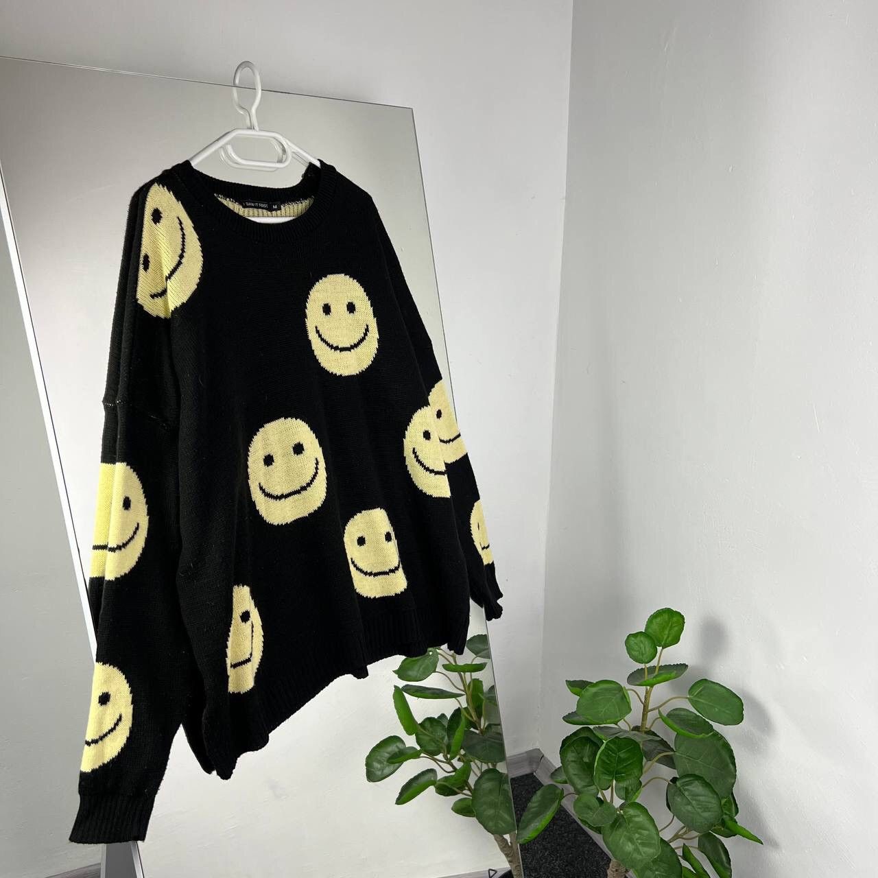 Vintage Sweater Multi-logo Smile Japanese Baggy Fit Hype Size US M / EU 48-50 / 2 - 1 Thumbnail
