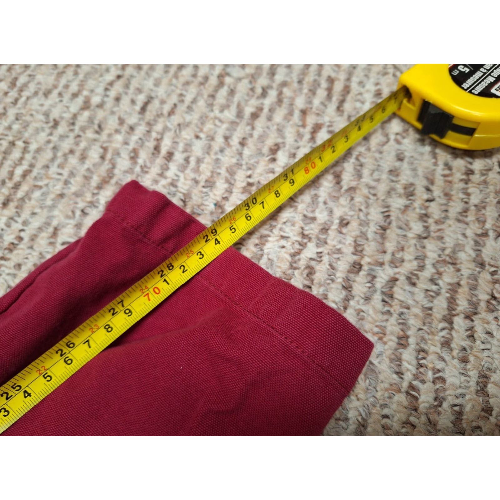 Vintage LUCY and YAK Overalls Retro Rare Dungarees 2R Women Red/Burgundy 2R Retro Overall Women US 2R Size 26" / US 2 / IT 38 - 8 Thumbnail