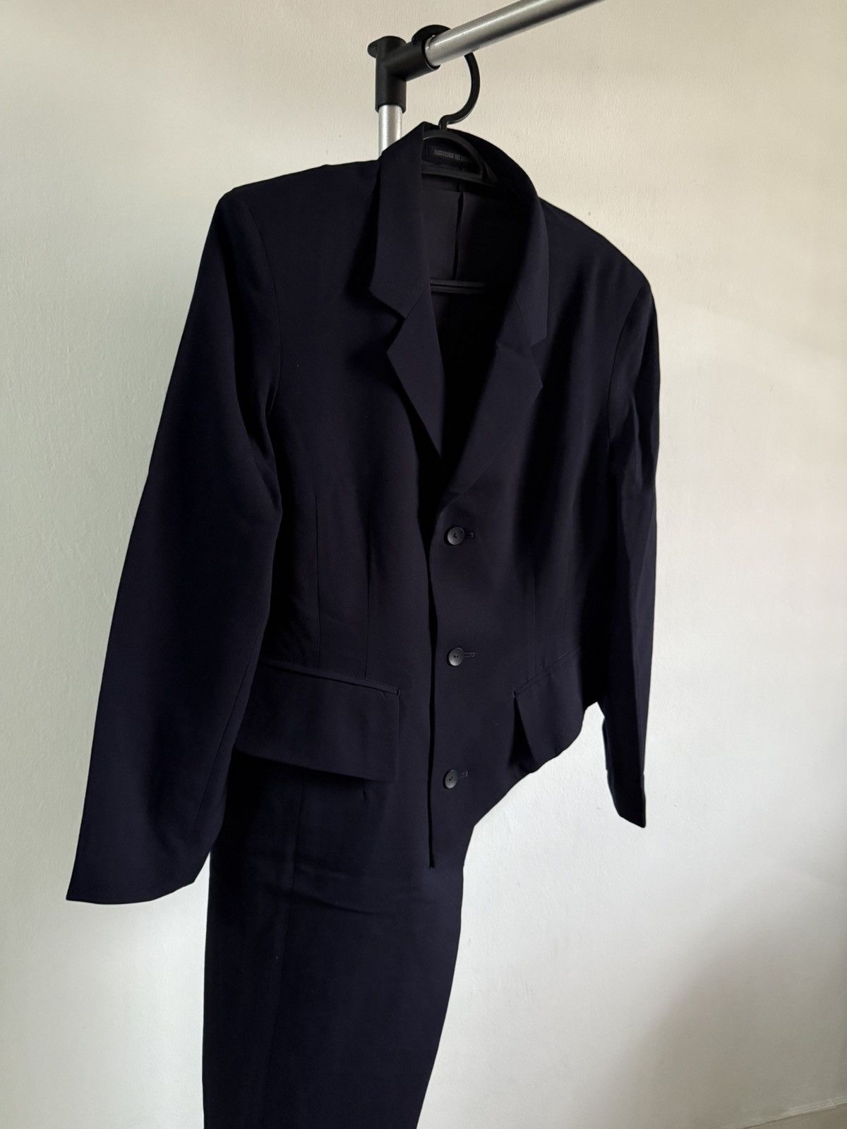 Yohji Yamamoto Rare Yohji Yamamoto asymetrical Blazer with right trouser Size US S / EU 44-46 / 1 - 4 Thumbnail