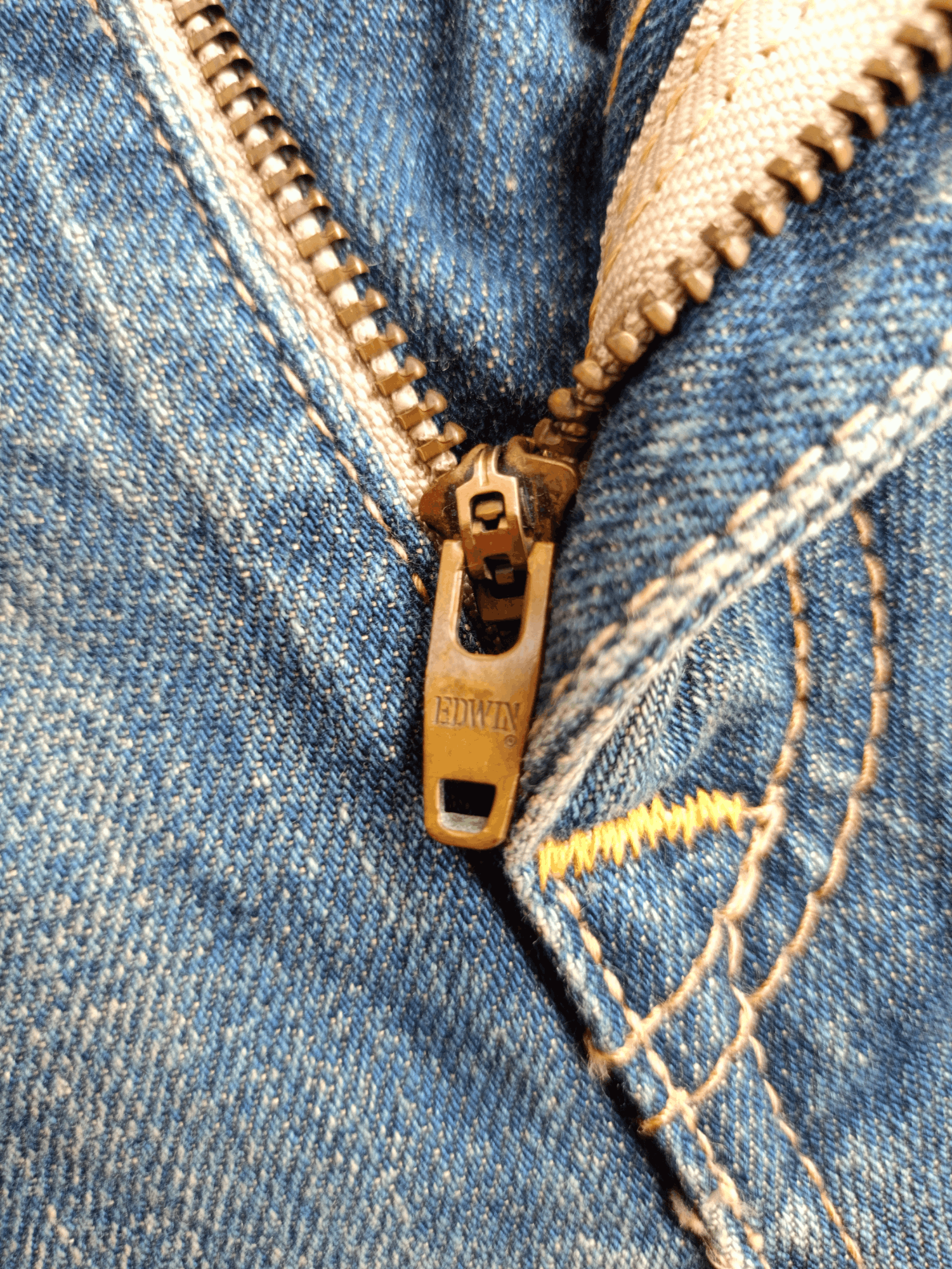 Edwin × Vintage Edwin Exclusive Vintage Denim Regular Distressed Jeans Size US 32 / EU 48 - 8 Thumbnail