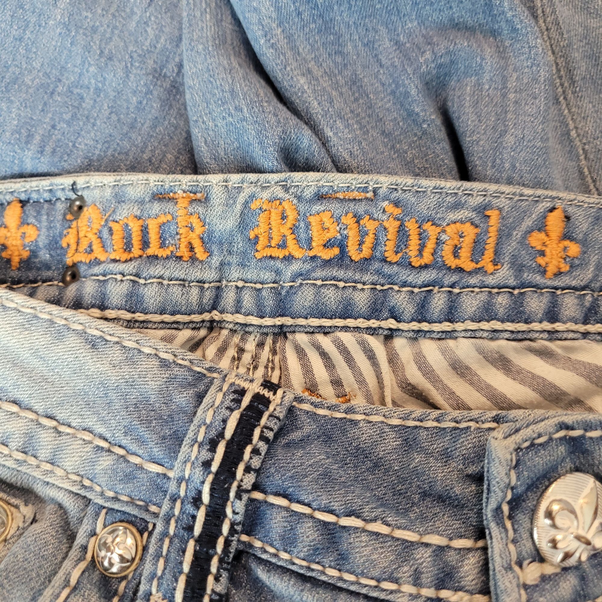 Rock Revival Rock Revival Abbie Straight Leg Low Rise Jeans Women Sz 28 D Size 28" / US 6 / IT 42 - 8 Thumbnail
