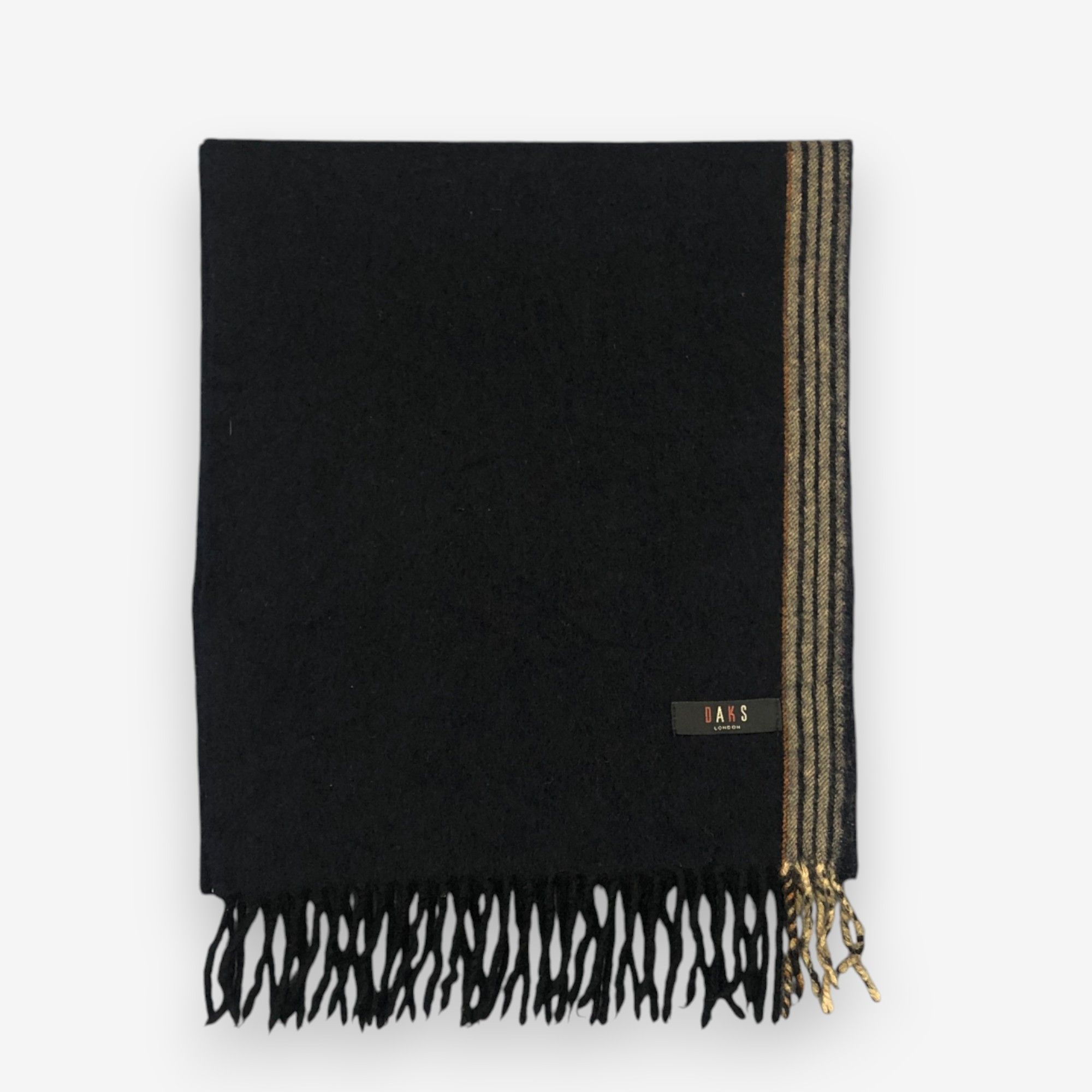 DAKS Vintage DAKS Scarf Muffler Wool Fringe Winter Scarves Size ONE SIZE - 2 Thumbnail