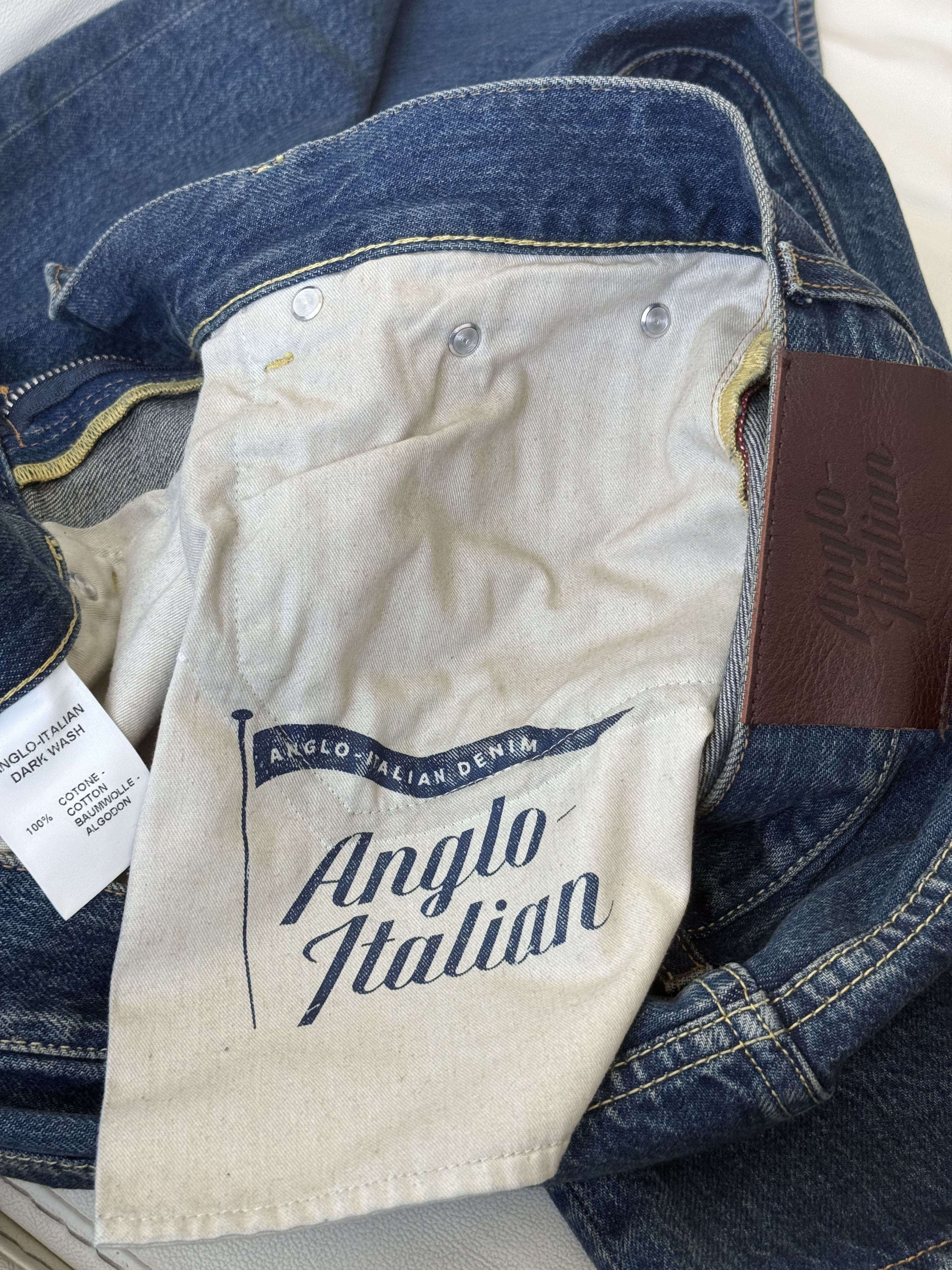 Anglo-Italian Anglo-Italian Denim Dark Wash Mk. I Size US 35 - 7 Thumbnail