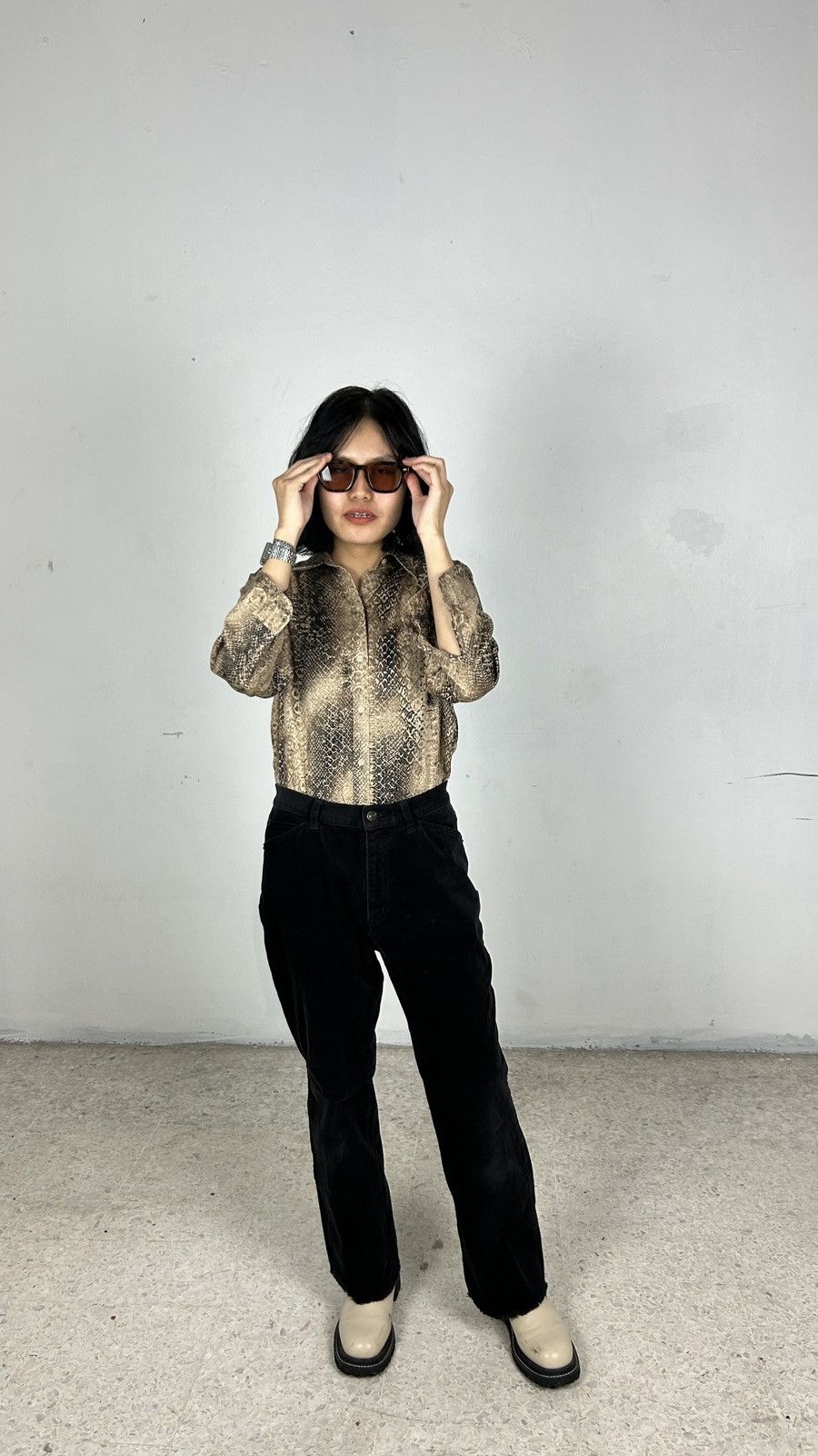 Lauren Ralph Lauren × Polo Ralph Lauren × Ralph Lauren Lauren Ralph Lauren Petite - Snake Shirt Size M / US 6-8 / IT 42-44 - 4 Thumbnail