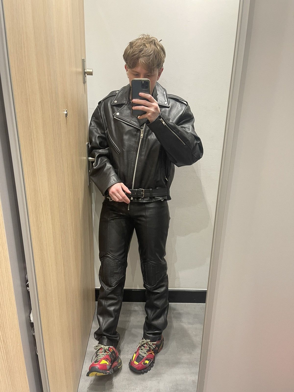 Leather Vintage Highway Black Racing Real Cow Leather Biker Jacket Size US L / EU 52-54 / 3 - 1 Thumbnail