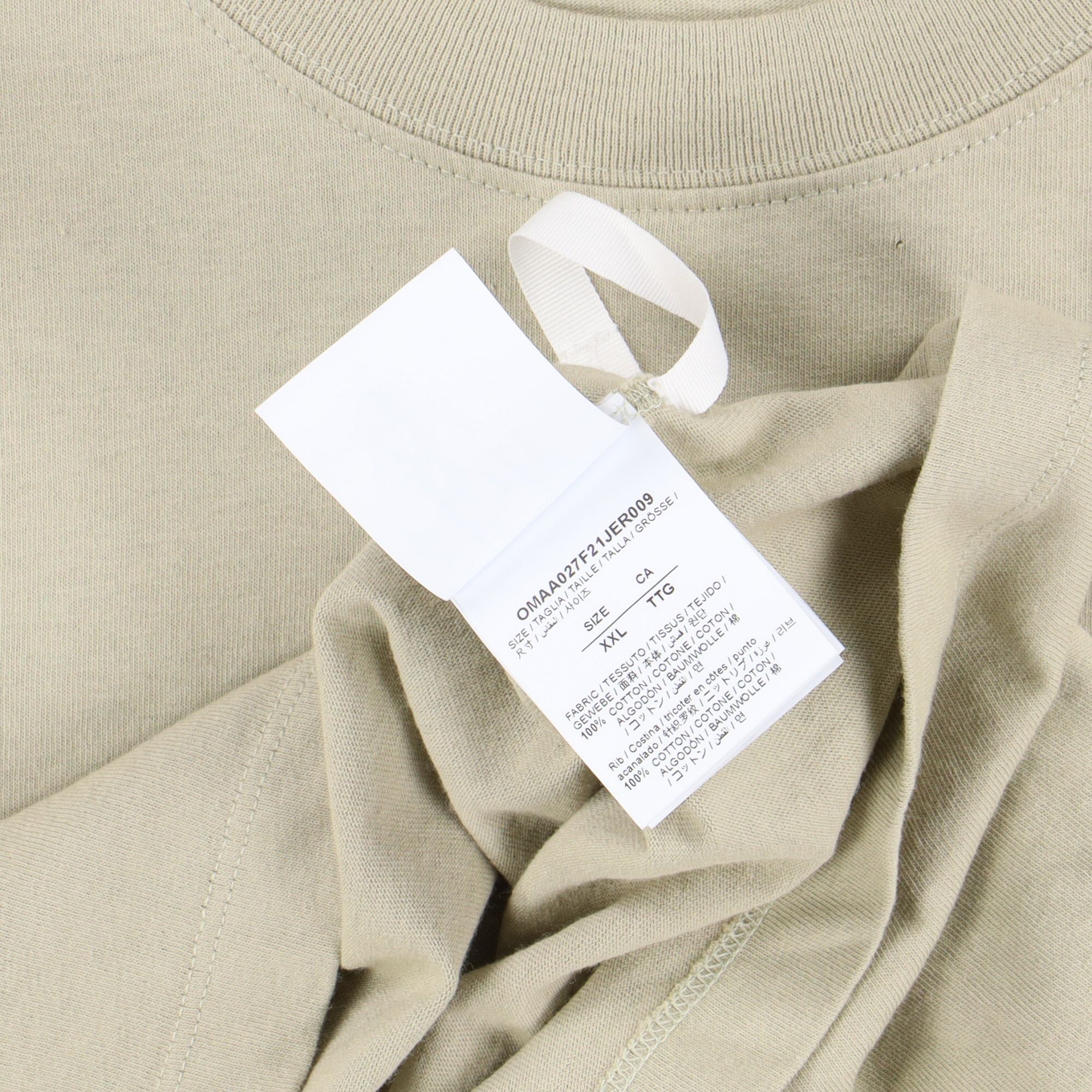 Off-White Beige Bubble Arrows Logo T-Shirt Size US XXL / EU 58 / 5 - 8 Thumbnail