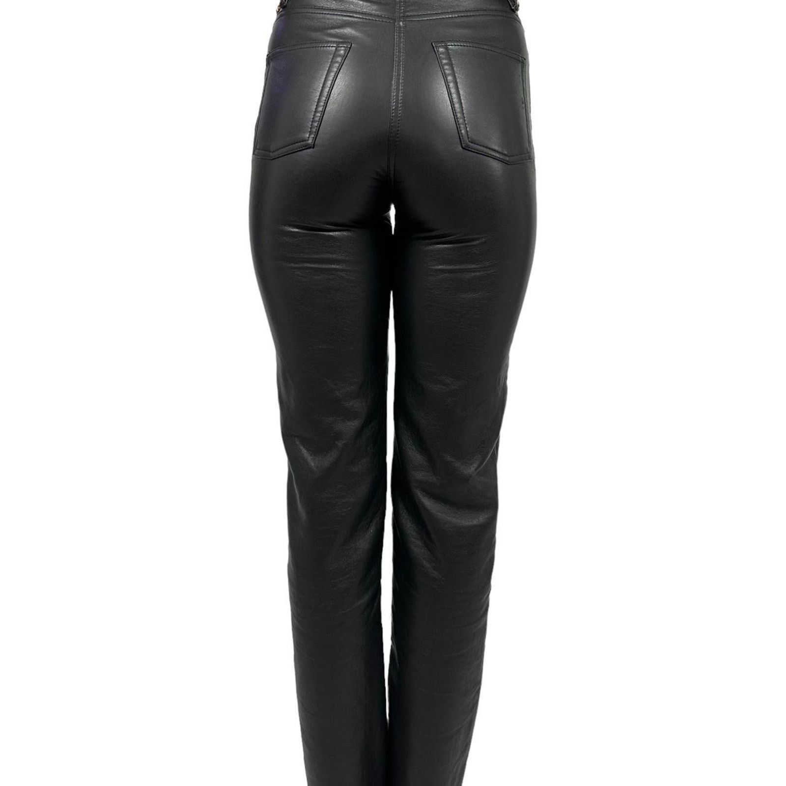 Aritzia Womens wilfred faux leather pants front Size 26" / US 2 / IT 38 - 1 Thumbnail