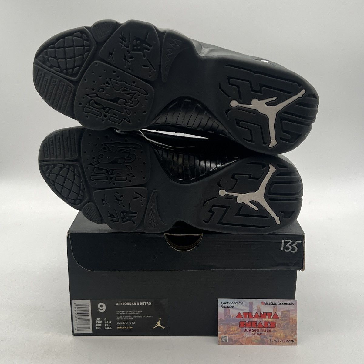 Jordan Brand Ari Jordan 9 anthracite Size US 9 / EU 42 - 8 Thumbnail