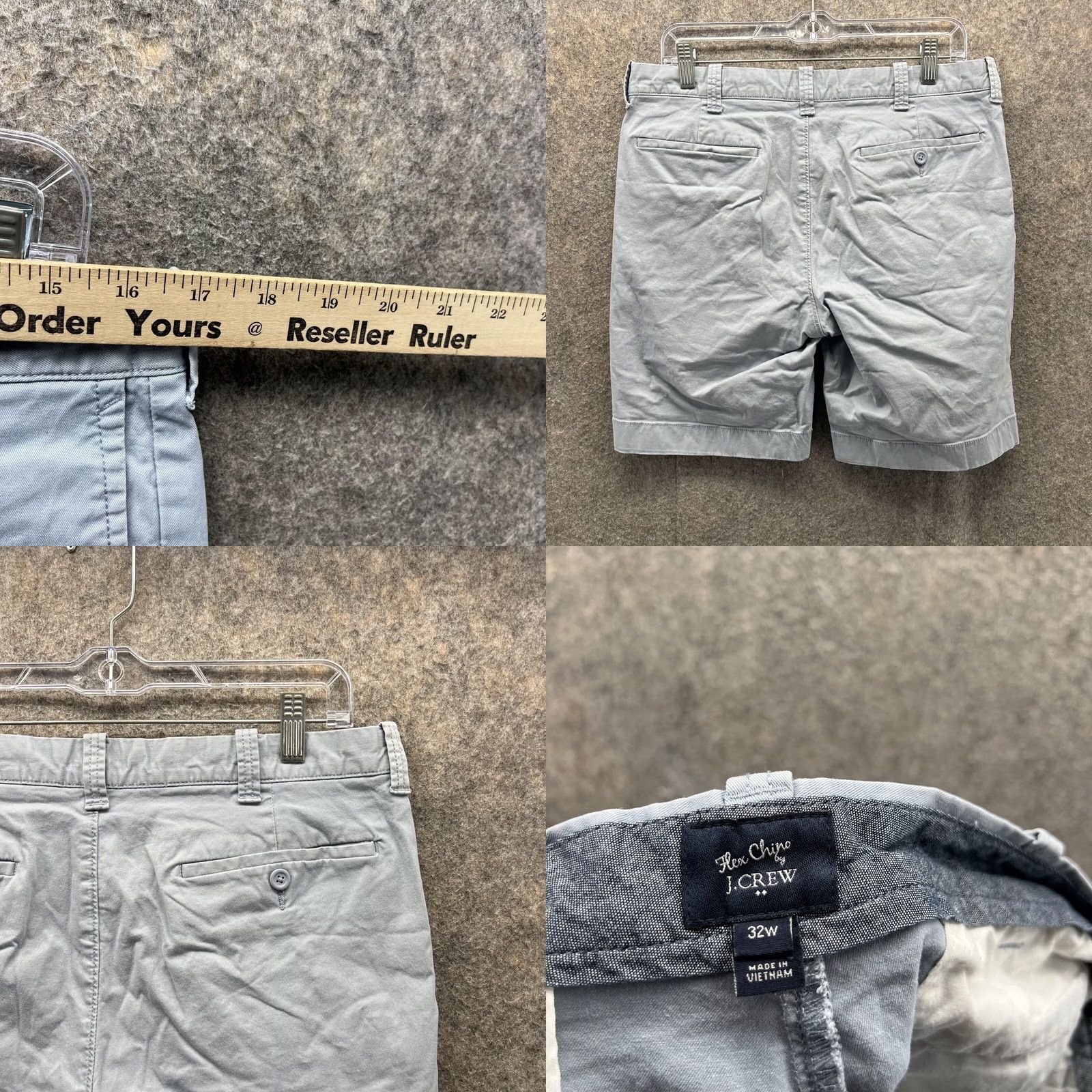 J.Crew J.CREW Shorts Men 32 Flat Front Cotton Chino Casual Blue Nylon? Size US 32 / EU 48 - 8 Thumbnail