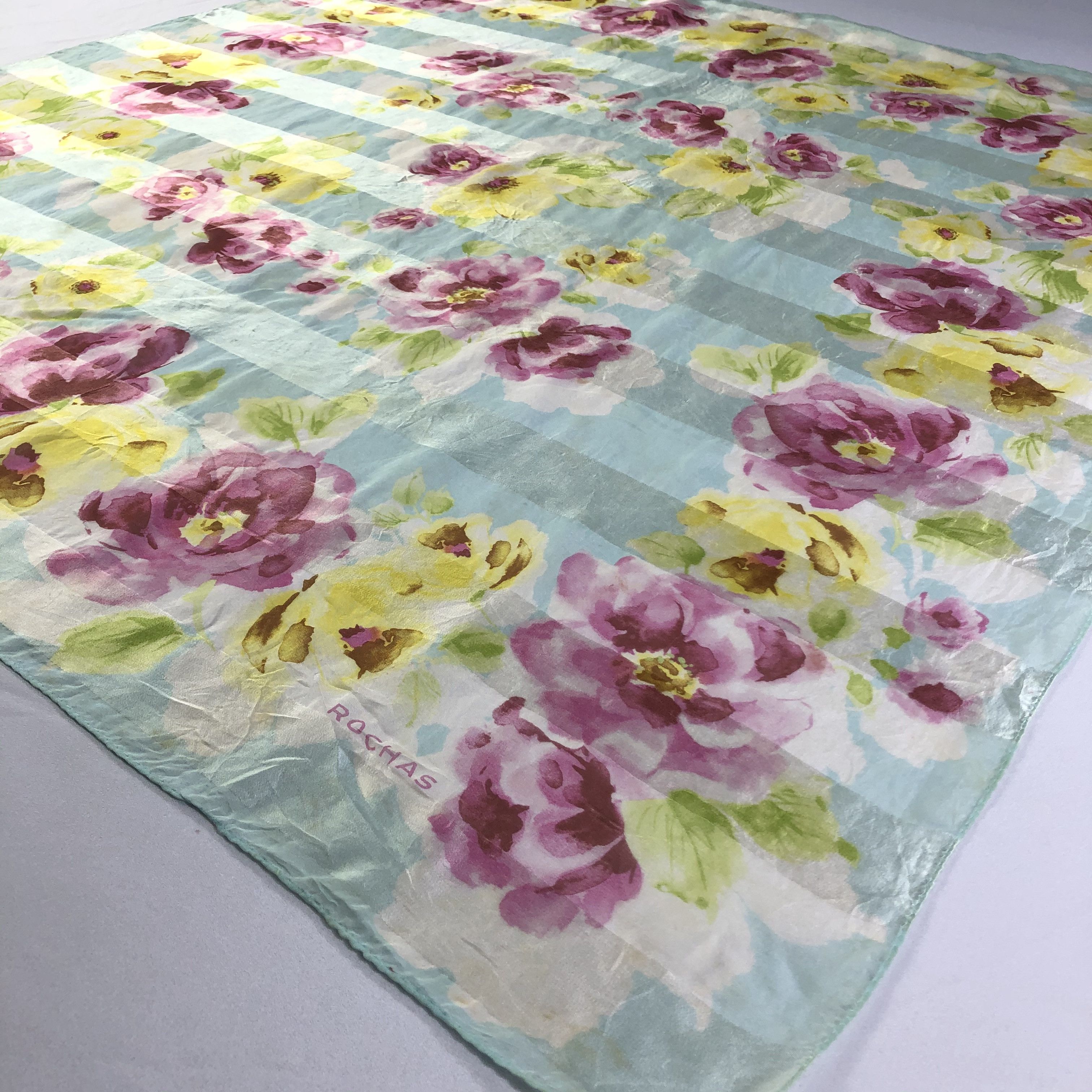 Rochas × Vintage Vintage Rochas Silk Scarf Size ONE SIZE - 4 Thumbnail