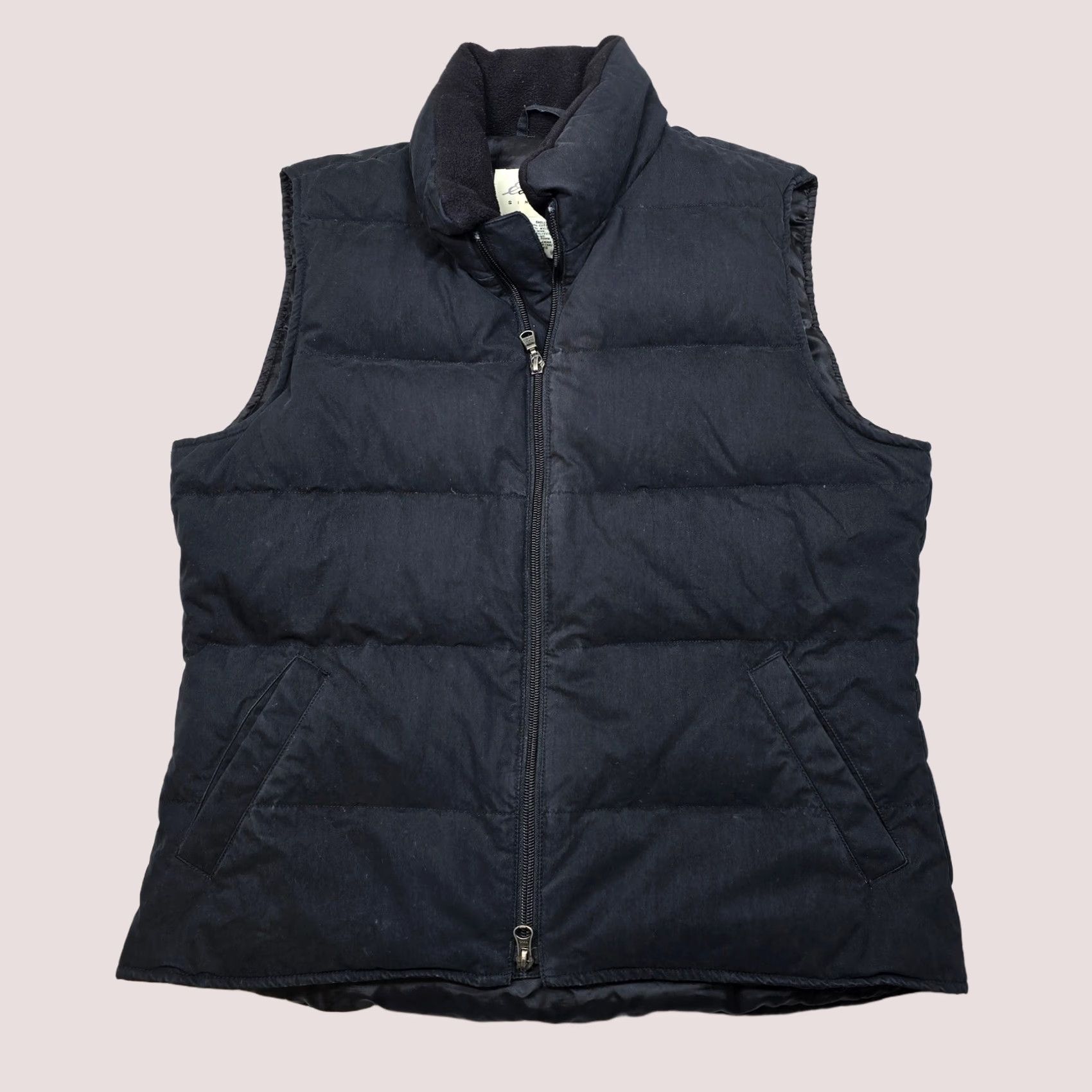 Eddie Bauer VINTAGE Down Puffer Vest Eddie Bauer Womens Medium Black Full Zip Insulated Size M / US 6-8 / IT 42-44 - 1 Thumbnail