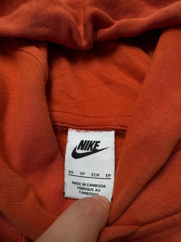 Nike Nike center swoosh hoodie orange XS Size US XS / EU 42 / 0 - 4 Thumbnail