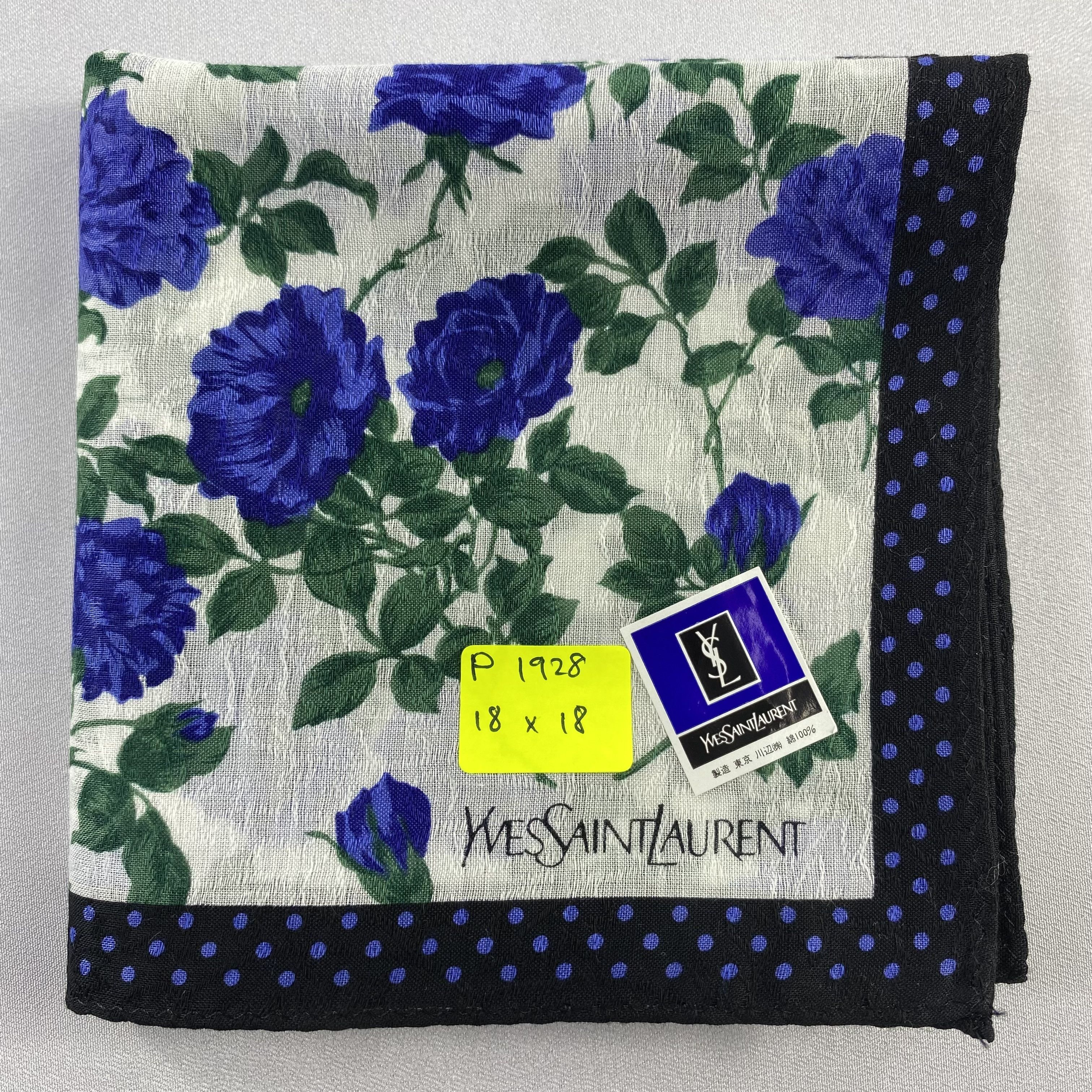 Vintage × Yves Saint Laurent NWT Yves Saint Laurent Neckerchief / Handkerchief-P1928 Size ONE SIZE - 5 Thumbnail