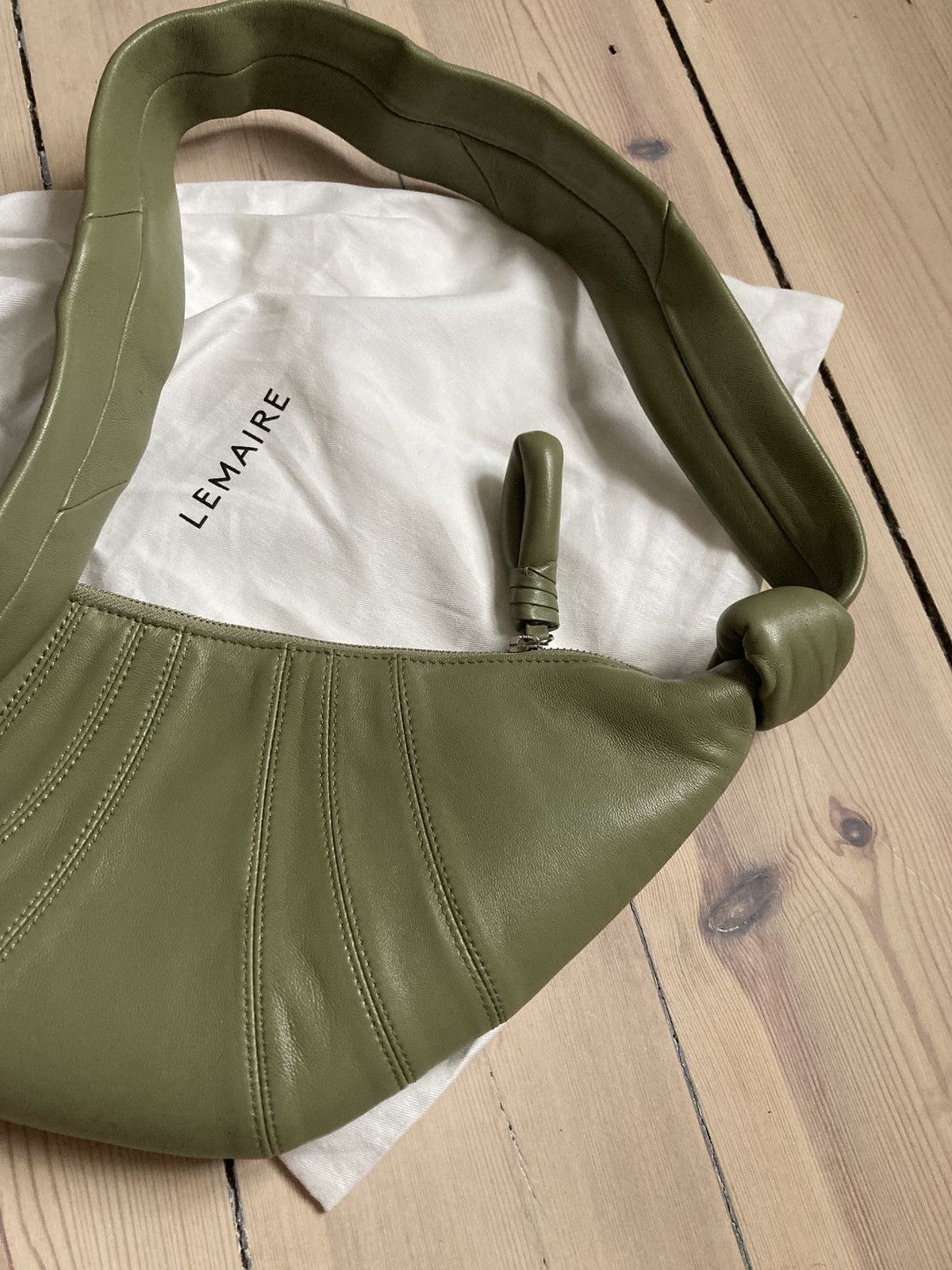 Lemaire Lemaire Croissant bag in green Size ONE SIZE - 4 Thumbnail