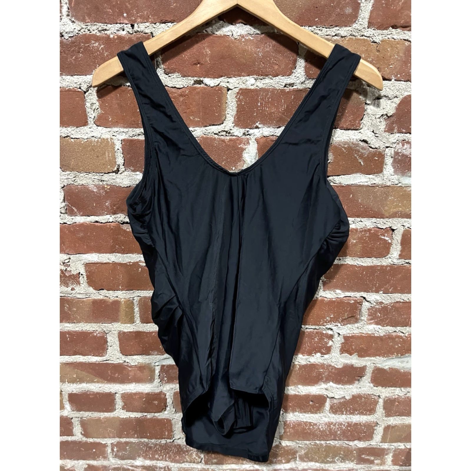 Vintage Empetua Womens Black One Piece XL Swimsuit Size ONE SIZE - 3 Thumbnail