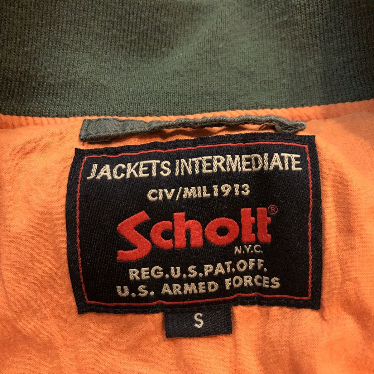Schott × Vintage Vintage Schott Military Bomber Jacket Size US S / EU 44-46 / 1 - 10 Thumbnail