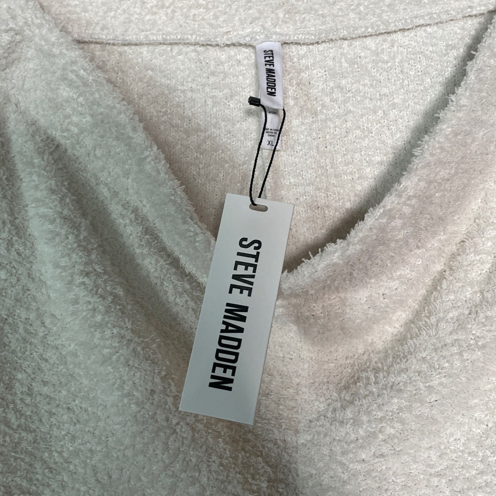 Steve Madden Steve Madden Women's Pull-On Chenille Sleep Shorts Ivory XL Size 34" / US 12 / IT 48 - 10 Thumbnail