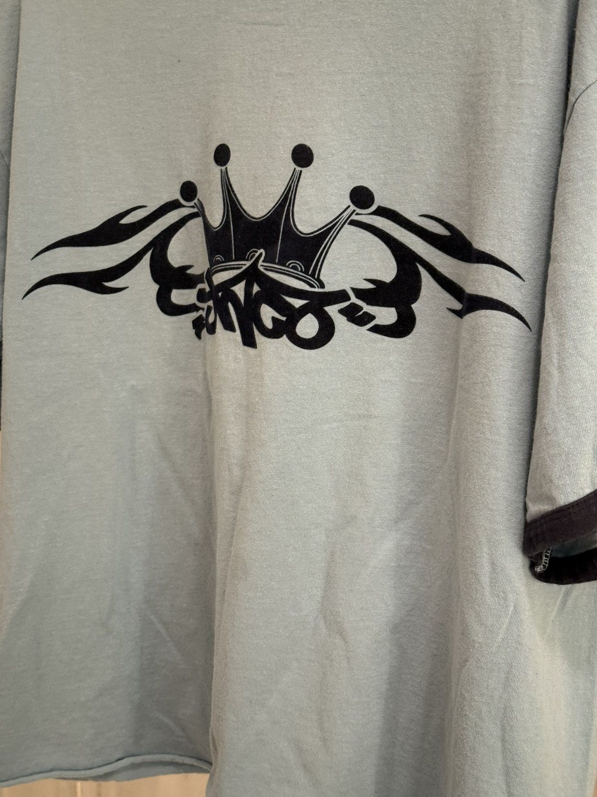 JNCO SUPER Rare Vintage JNCO Crown Tribal Ringer Tee -Made in USA Size US L / EU 52-54 / 3 - 4 Thumbnail