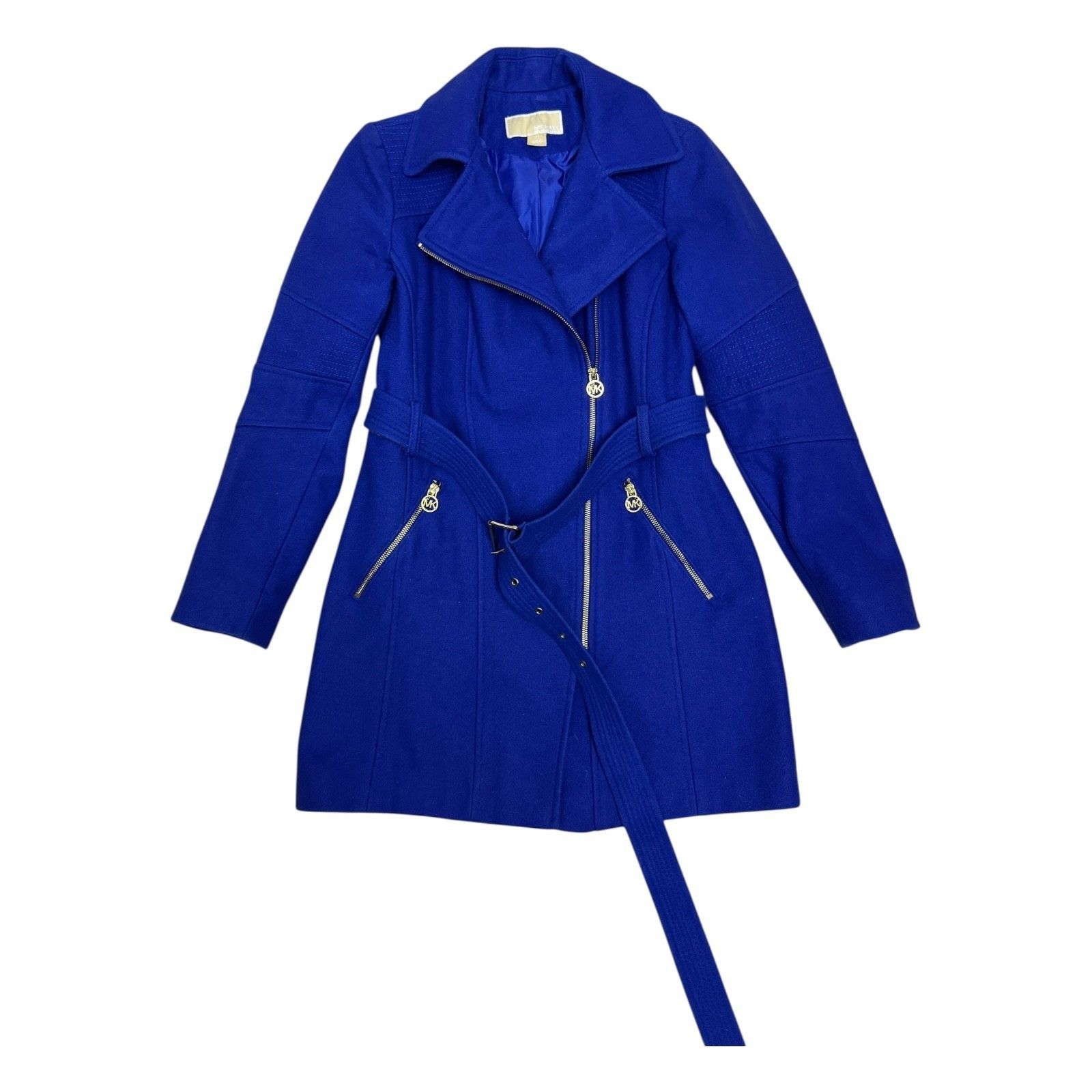 Michael Kors MICHAEL KORS Luxury Designer Wool Blend Winter Pea Coat XS Size XS / US 0-2 / IT 36-38 - 1 Thumbnail