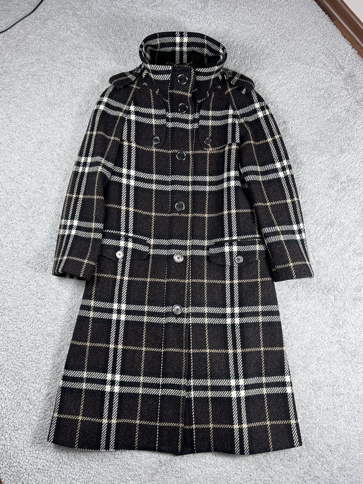 Burberry Burberry London Grey Check Wool Coat Size 44 Size M / US 6-8 / IT 42-44 - 9 Thumbnail