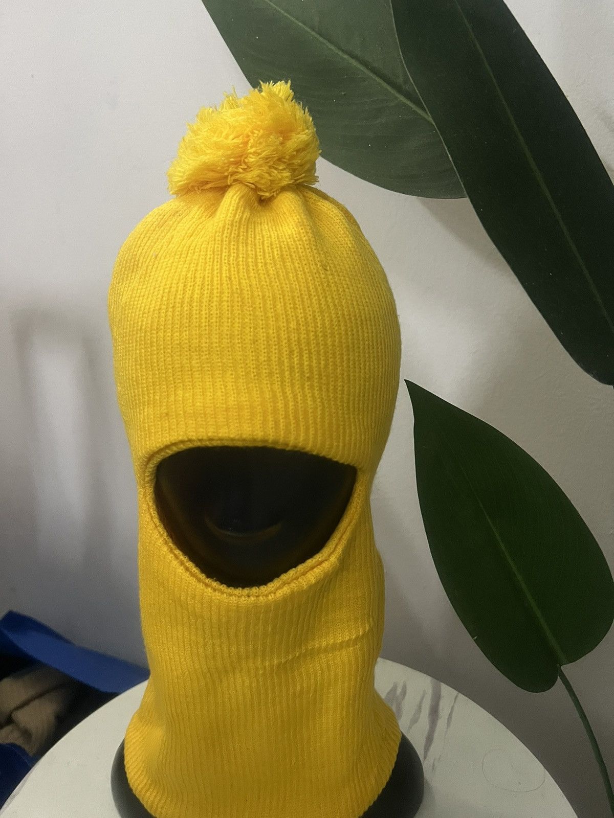 Vintage UNKNOW BALACLAVA YELLOW BEANIE HAT Size ONE SIZE - 4 Thumbnail