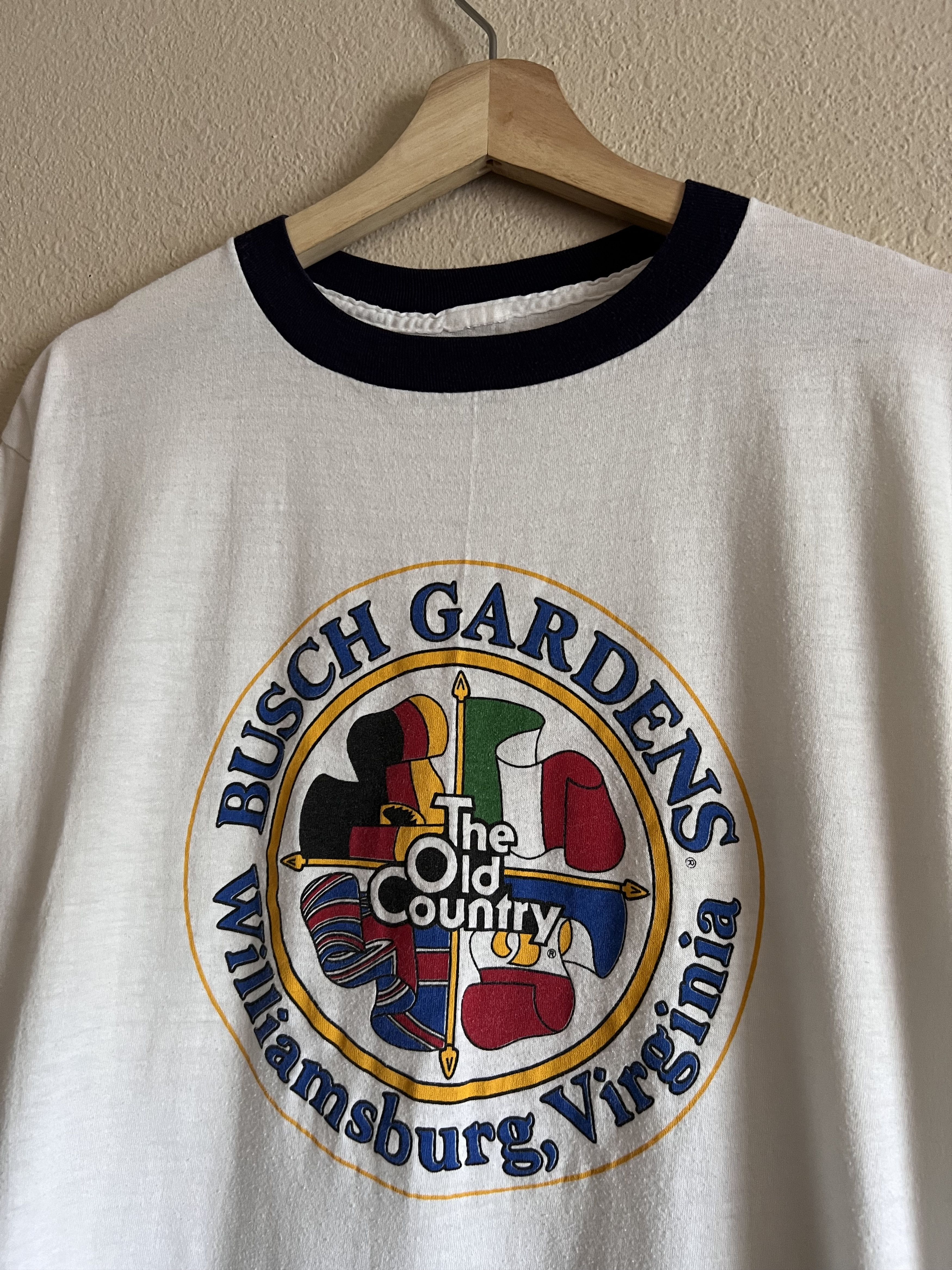 Vintage Vintage 80s Busch Gardens The Old Country Ringer Tee Size US M / EU 48-50 / 2 - 1 Thumbnail
