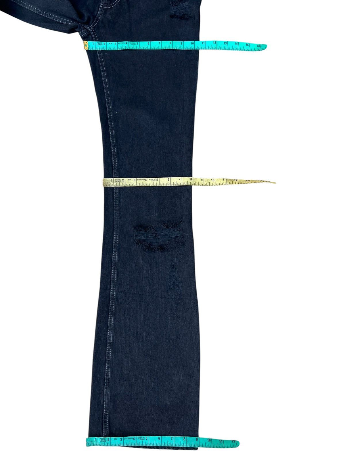 Shellac Of The Neige Style Japan Ripped Distress Denim Bootcut Jeans Size US 30 / EU 46 - 3 Thumbnail
