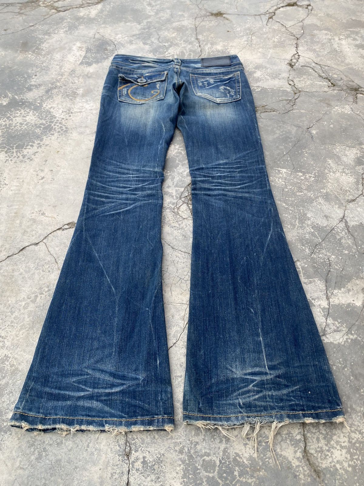 Japanese Brand CRUSH Stone Washed Flare Size US 28 / EU 44 - 7 Thumbnail