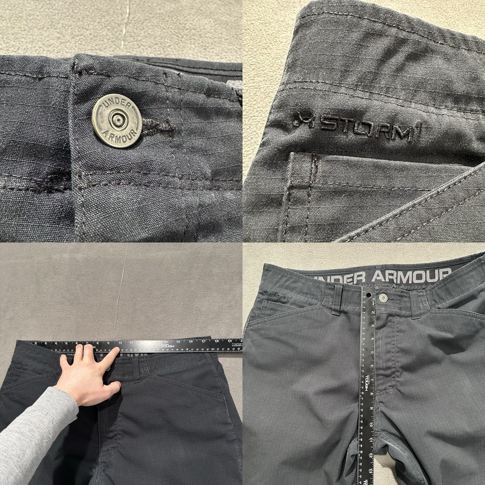 Under Armour Under Armour Mens Pants 34x30 Black Storm Tactical Utility Ripstop GUC (35x28) Size US 34 / EU 50 - 8 Thumbnail