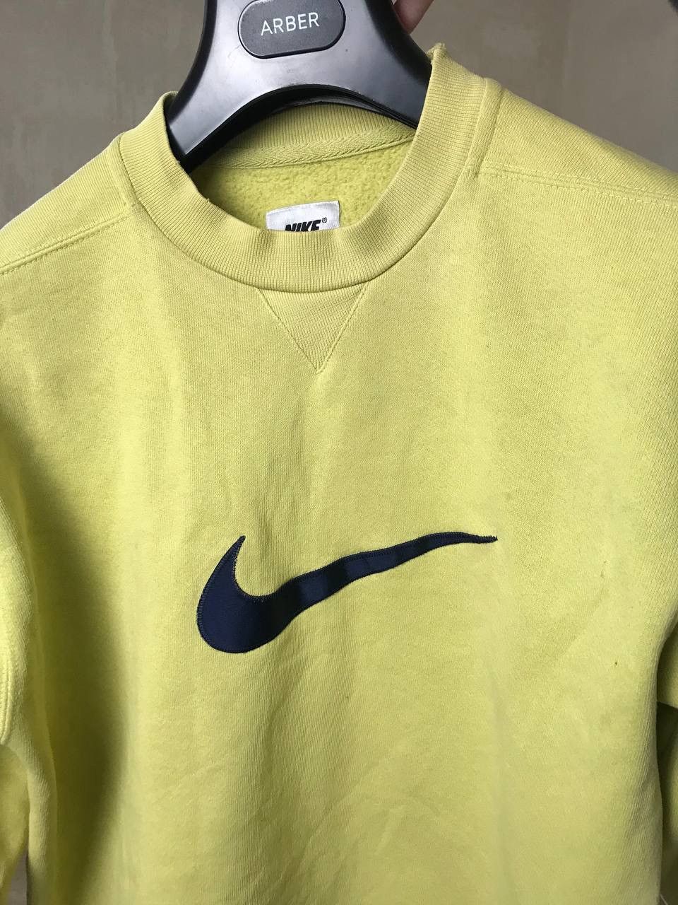 Nike 🔥 Nike Vintage Sweatshirt Big Swoosh Baggy Cropped Japanese Size US S / EU 44-46 / 1 - 6 Thumbnail