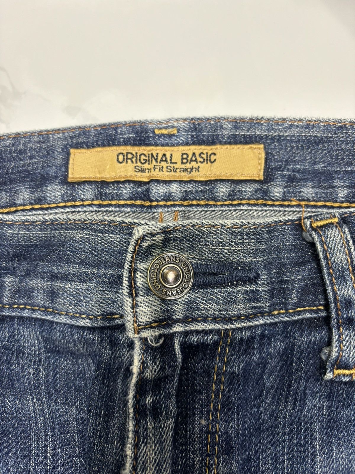 Jun Takahashi × Uniqlo VINTAGE S-001 DISTRESSED DENIM UNIQLO DENIM JEANS Size US 32 / EU 48 - 10 Thumbnail