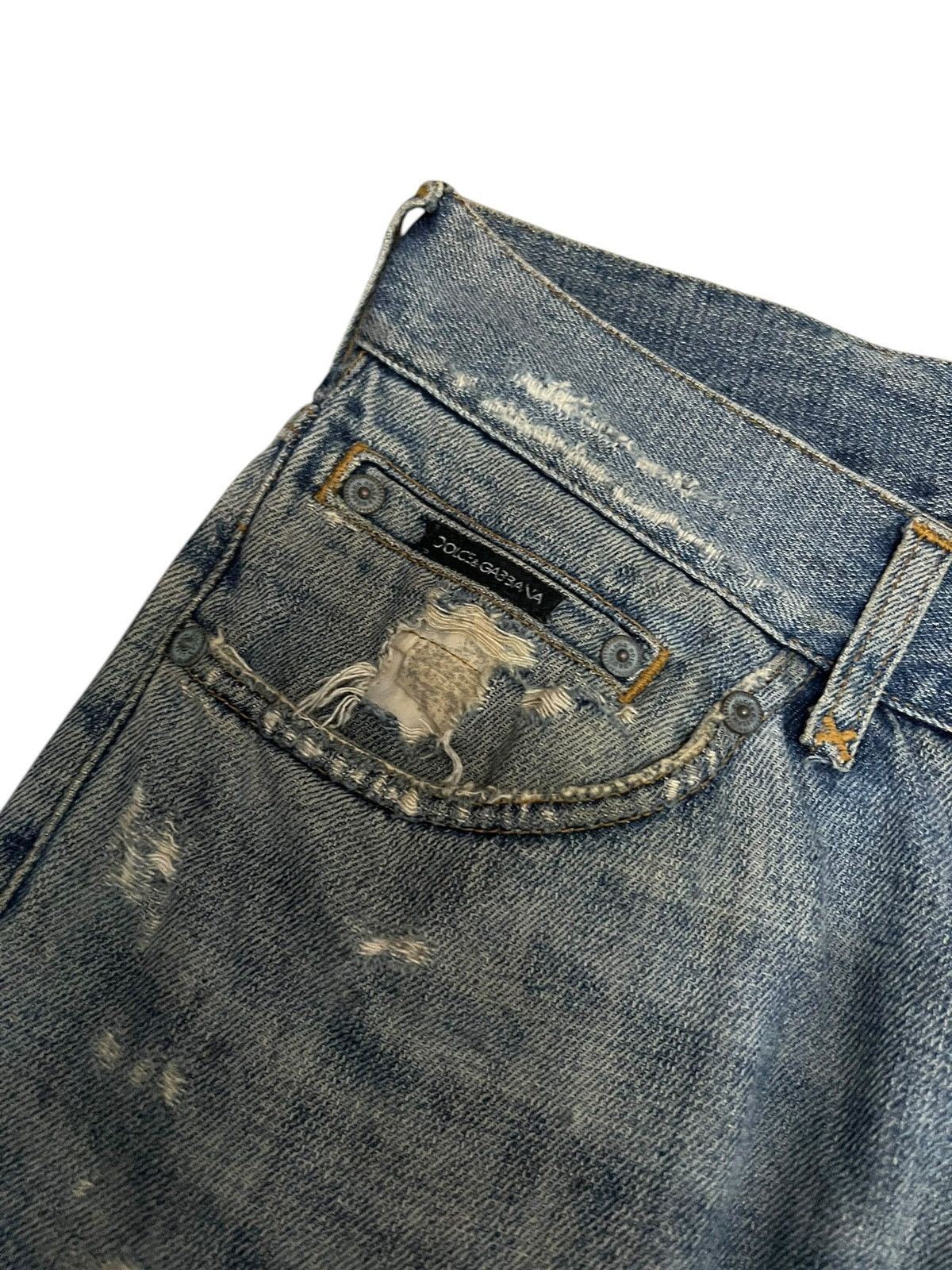Dolce & Gabbana 💥Grunge💥Vintage Dolce & Gabbana Distress Jean Size US 30 / EU 46 - 7 Thumbnail