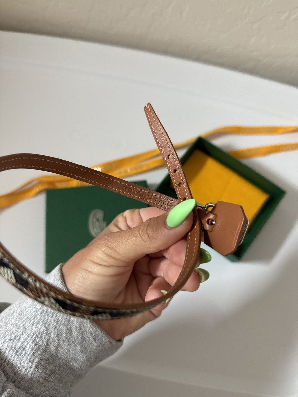 Goyard Goyard dog collar used for a photo and wiped off like NEW Size ONE SIZE - 2 Thumbnail