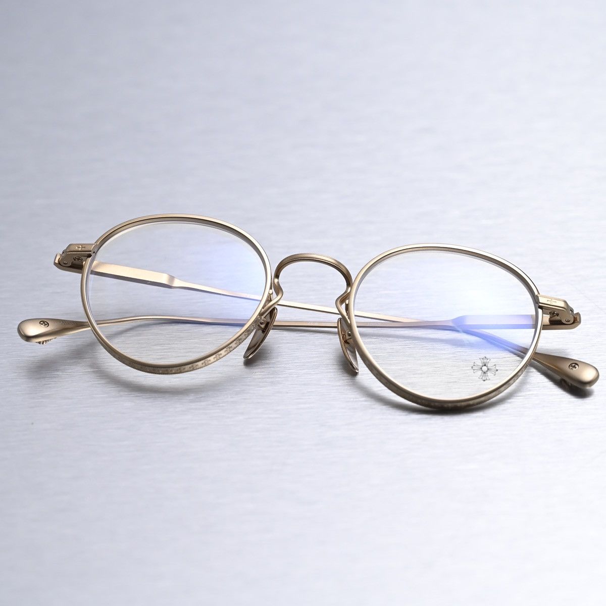 Chrome Hearts CHROME HEARTS THICK GOLD PLATED/ MATTE GOLD PLATED GLASSES Size ONE SIZE - 11 Thumbnail