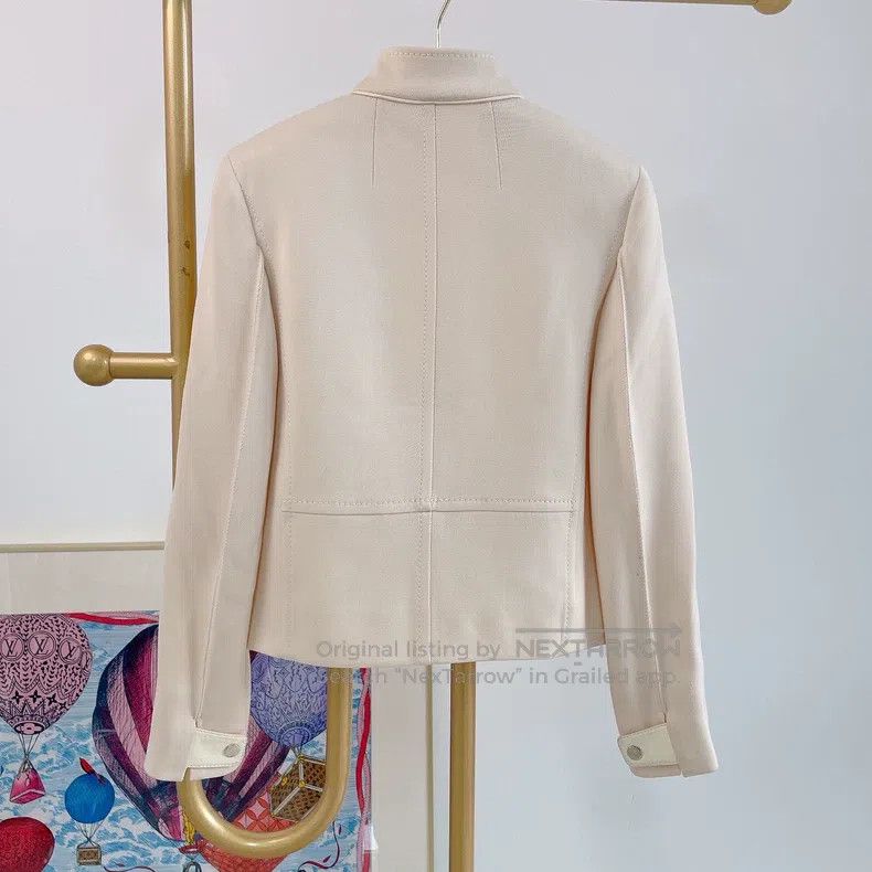 Hermes Hermes Beige wool coat Size XXS / US 00 / IT 34 - 2 Thumbnail
