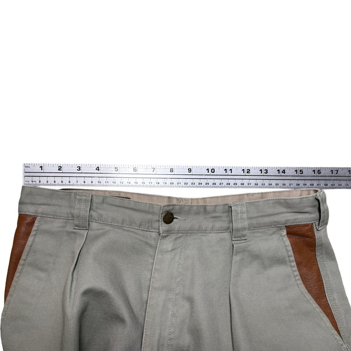 Orvis Orvis Zambezi Twill Safari Pants Mens 32x27 Faux Leather 32 Size US 32 / EU 48 - 4 Thumbnail