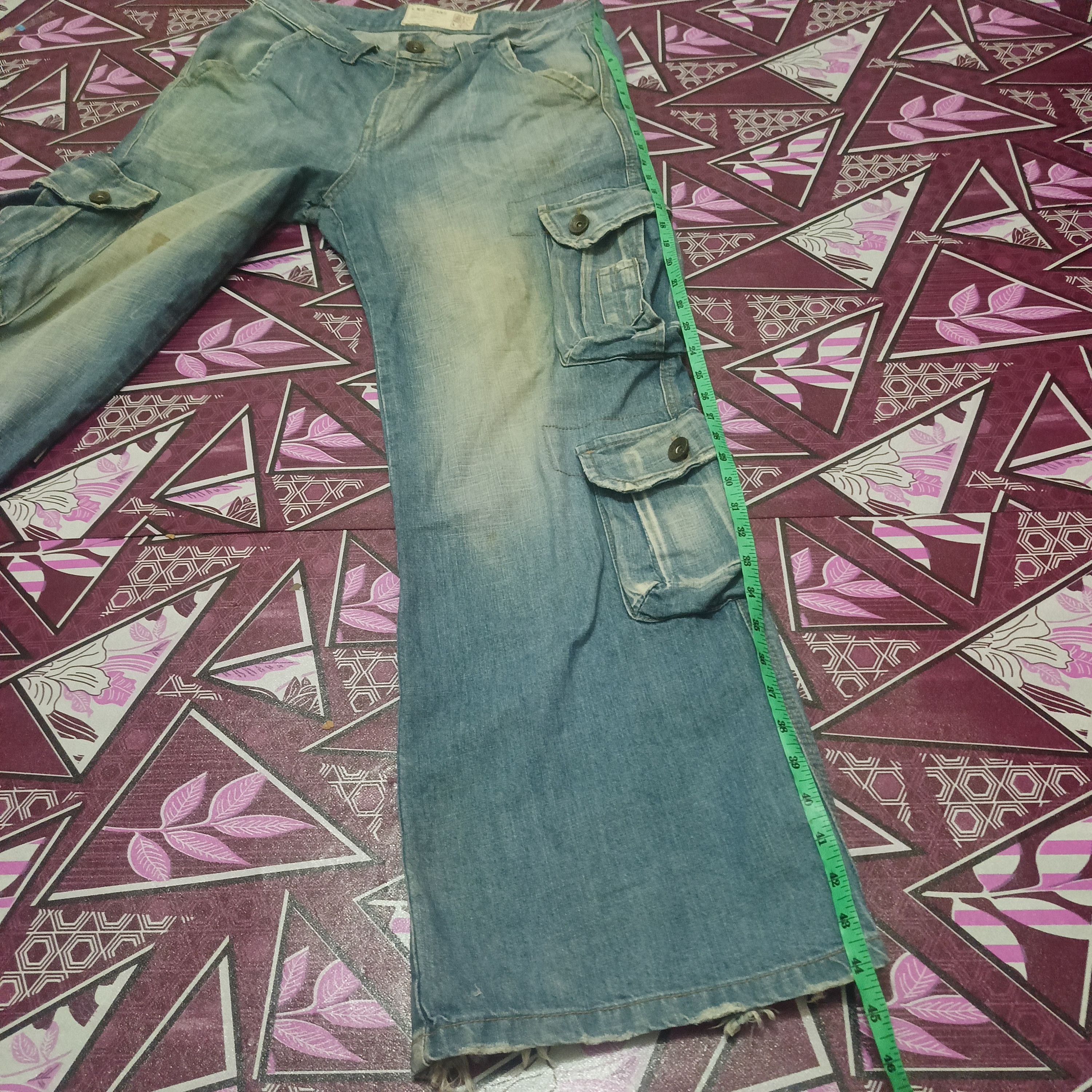 Who Decides War Vintage S.NIK Jeans 8 pocket distressed baggy jeans Size US 34 / EU 50 - 21 Thumbnail