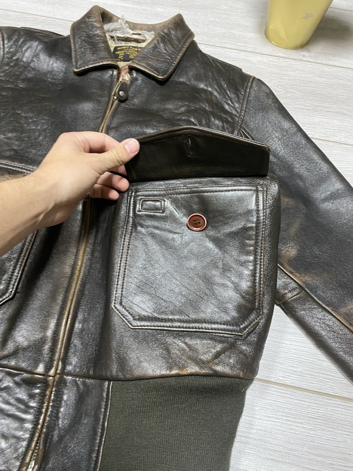 Avirex Vintage Avirex leather jacket Size US M / EU 48-50 / 2 - 5 Thumbnail