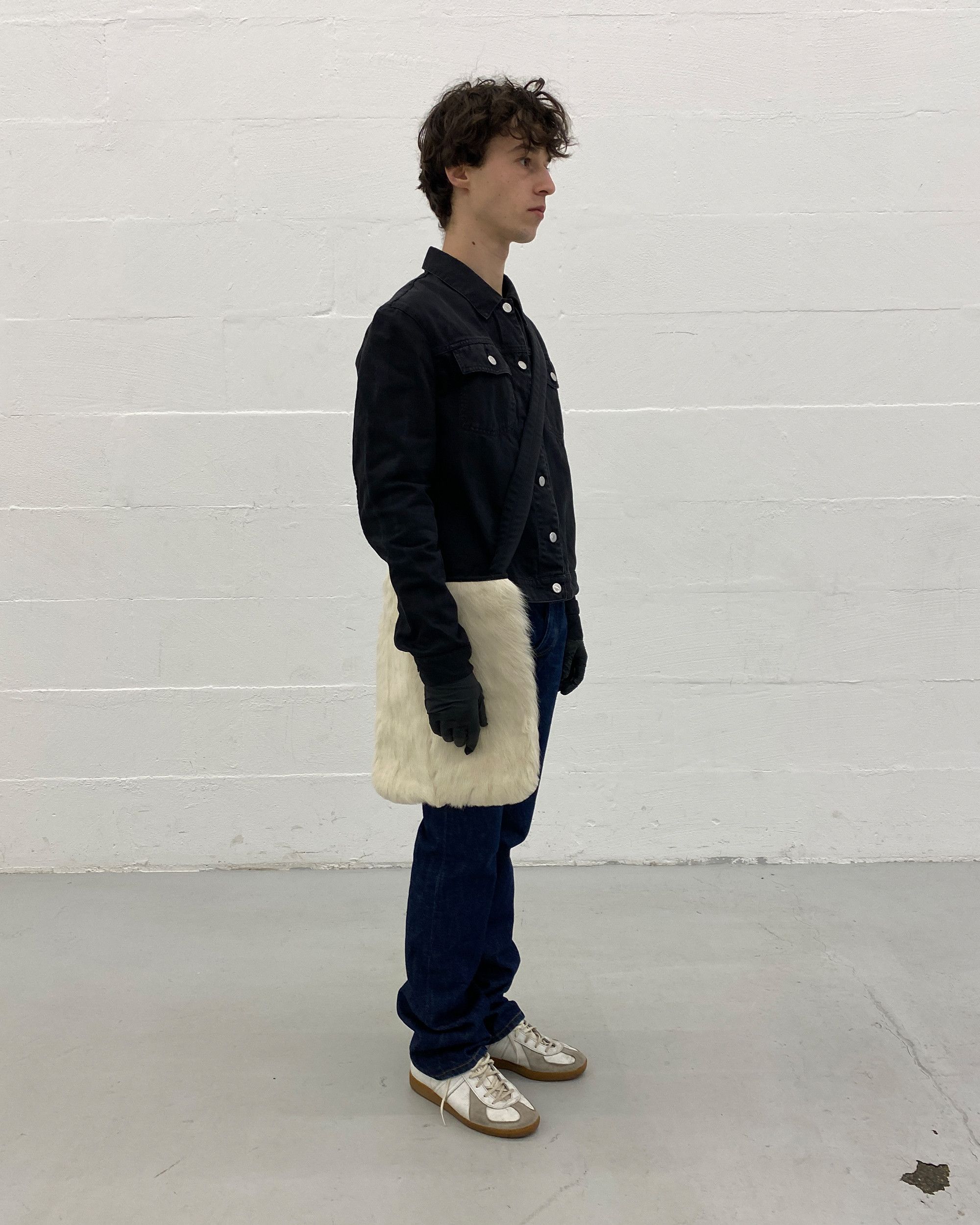 Helmut Lang 2000s Vintage Cotton Denim Jacket Size L / US 10 / IT 46 - 6 Thumbnail