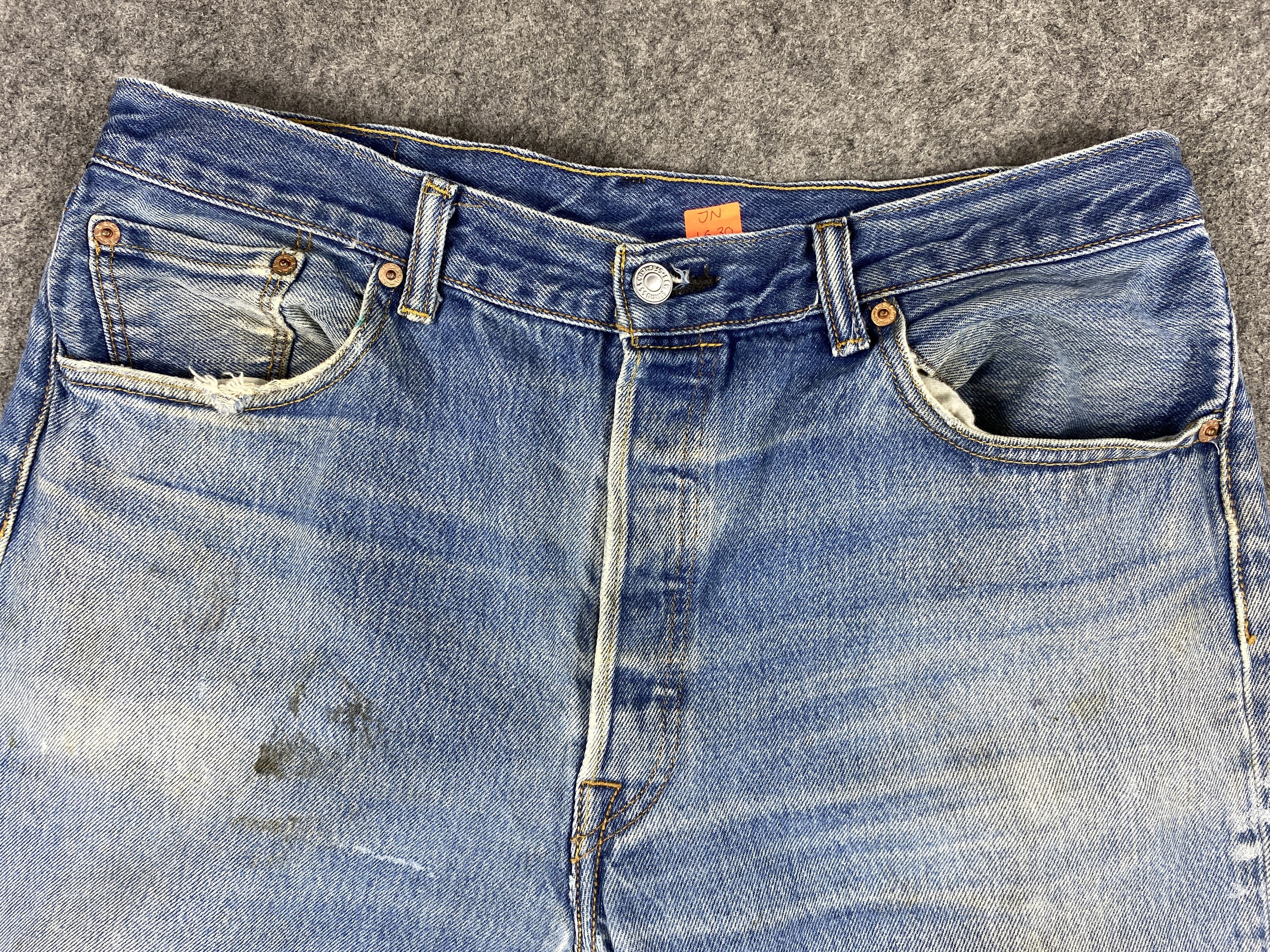 Levi's Blue Vintage Levi's 501 Jeans 35x31.5 Denim -JN1629 Size US 35 - 7 Thumbnail