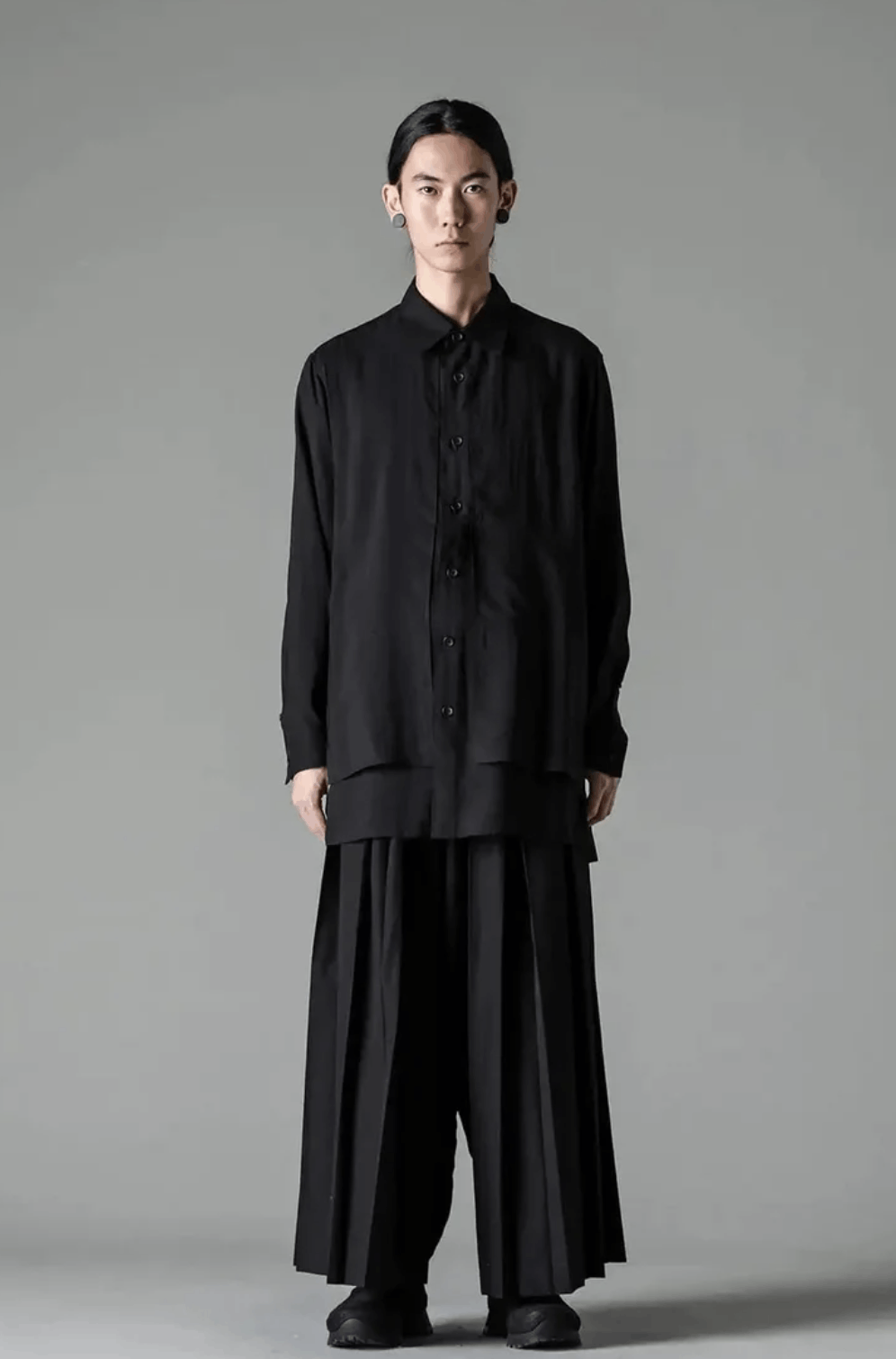 Yohji Yamamoto Yohji Yamamoto Pour Homme - PLEATED SAROUEL PANTS Size US 30 / EU 46 - 13 Thumbnail
