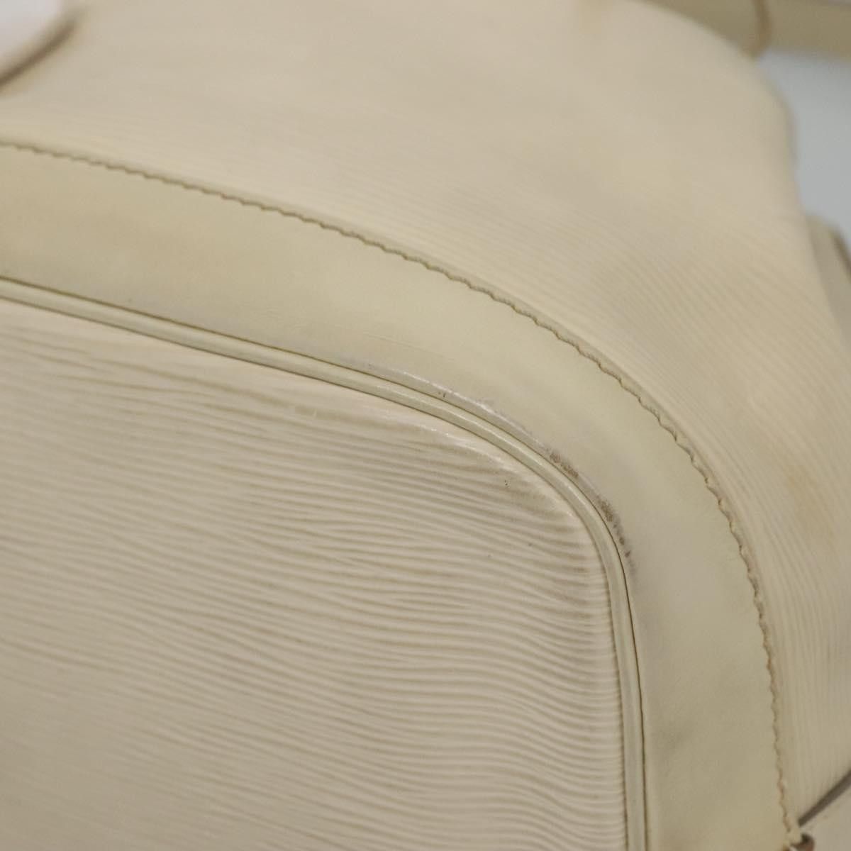 Louis Vuitton LOUIS VUITTON Epi Petit Noe Shoulder Bag White Yvoire Size ONE SIZE - 10 Thumbnail