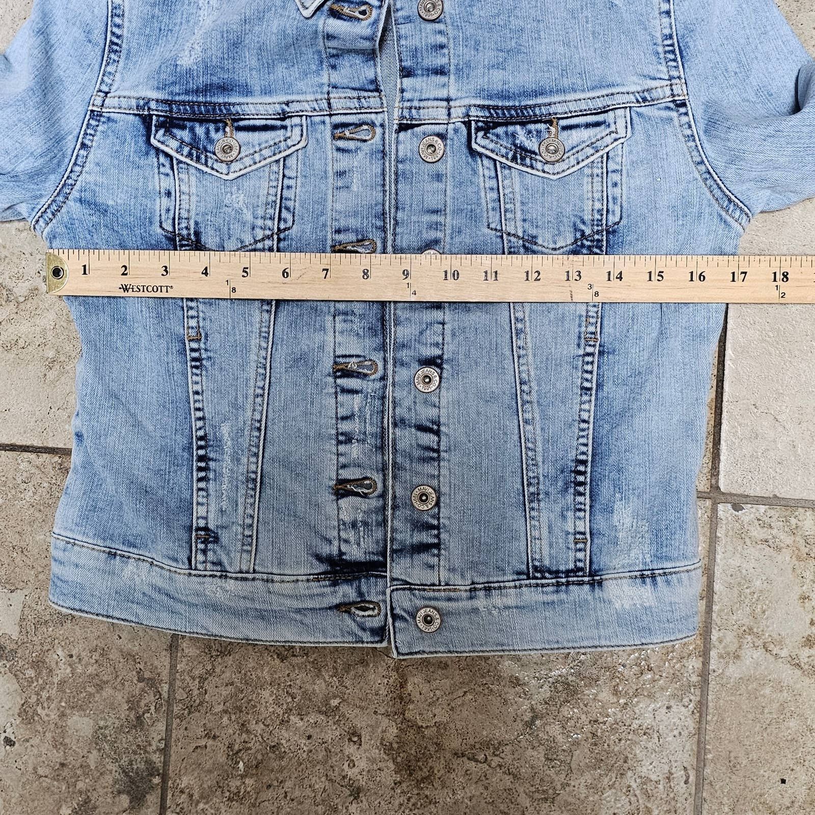 Mavi NWT Women's MAVI Denim Distressed Jacket - Sample SZ Small Size S / US 4 / IT 40 - 10 Thumbnail