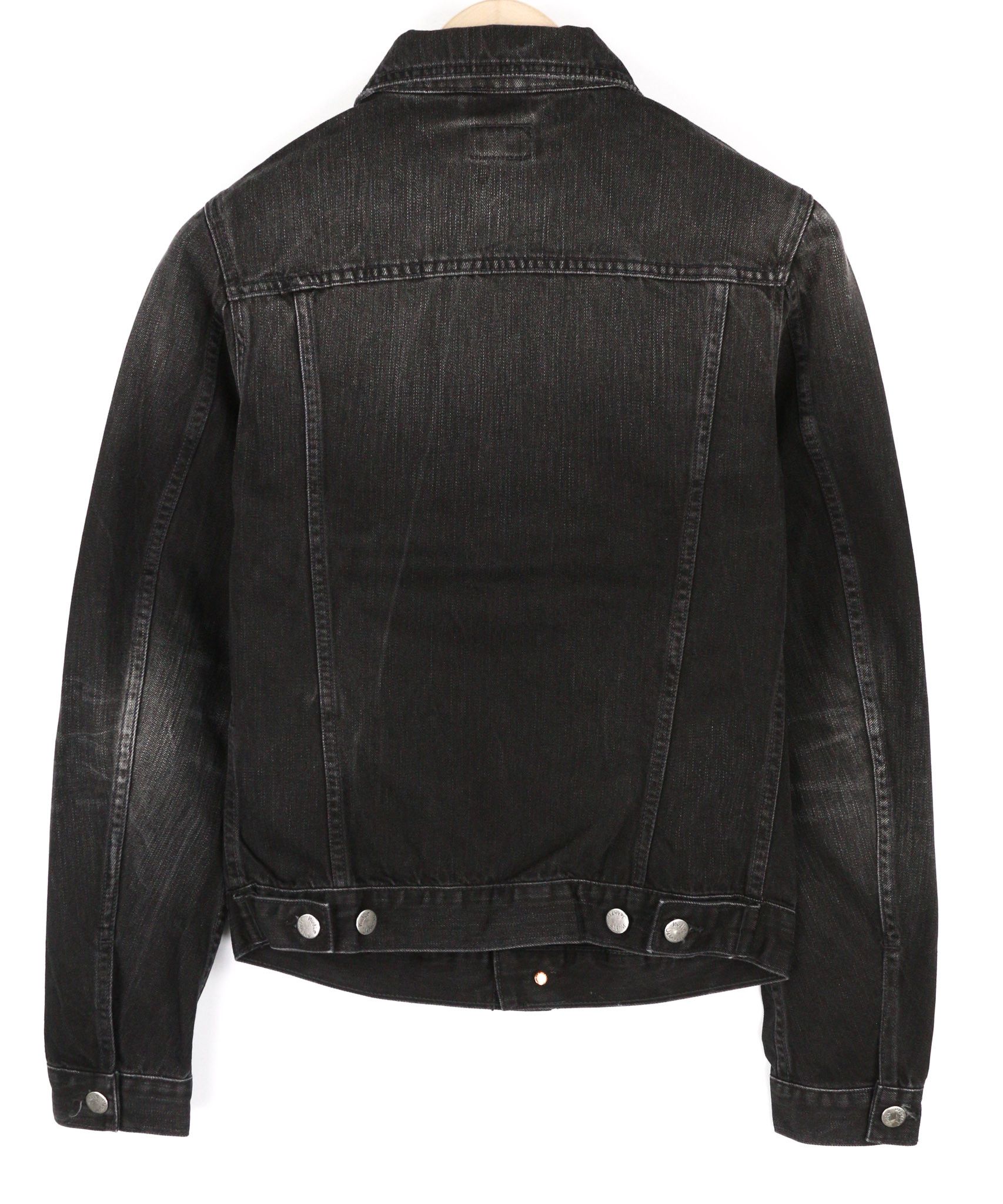Nudie Jeans BILLY XS Black Lotus Organic Polo Washed Jacket 81964 Size US XS / EU 42 / 0 - 2 Thumbnail