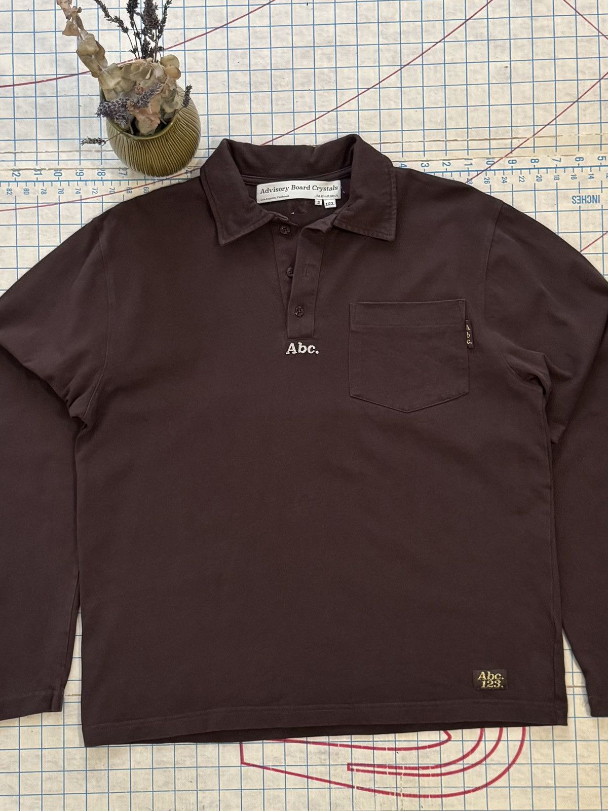 Advisory Board Crystals Advisory Boars Crystals Long Sleeve Polo Shirt Brown Small Size US S / EU 44-46 / 1 - 2 Thumbnail