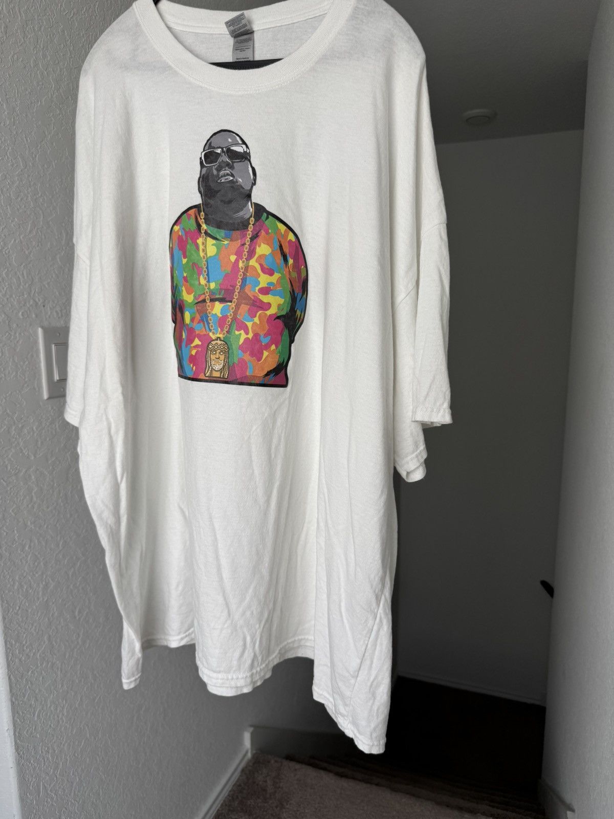 Rap Tees notorious BIG 4XL biggie smalls jesus piece oversized tee Size US XXL / EU 58 / 5 - 2 Thumbnail