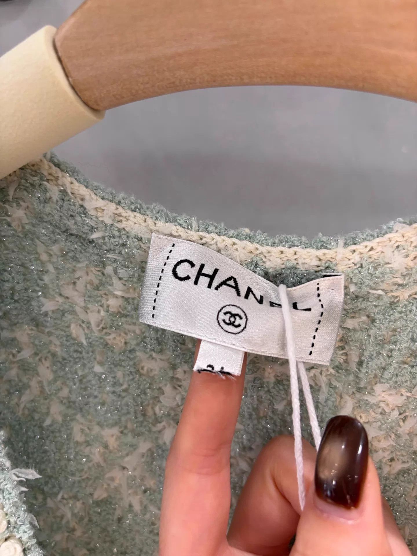 Chanel Chanel 23S Mint Tweed Check 4-Pocket Vest Women's 34 Size XS / US 0-2 / IT 36-38 - 3 Thumbnail