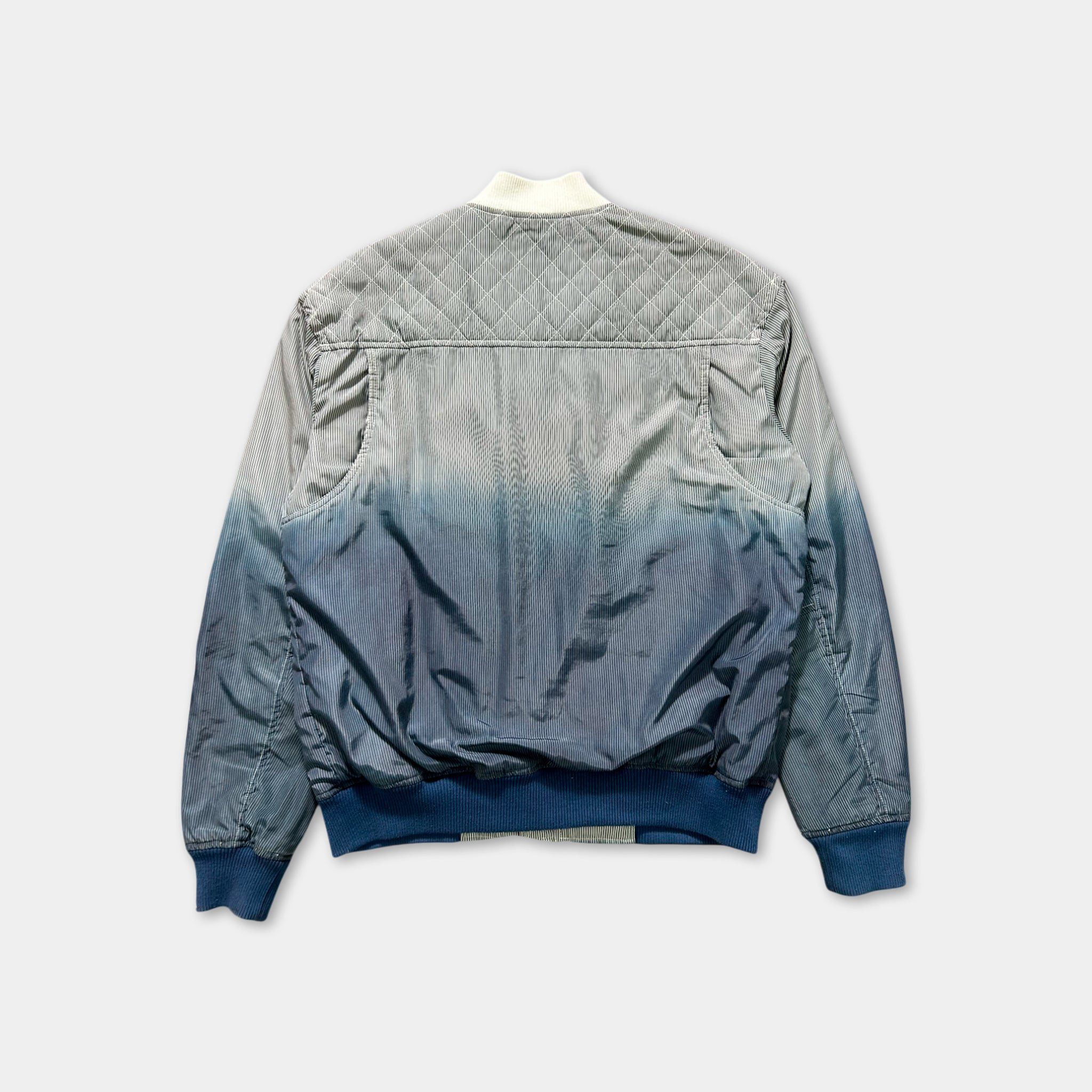 John Galliano Galliano 2000's Gradient Logo Bomber Jacket Size US M / EU 48-50 / 2 - 4 Thumbnail